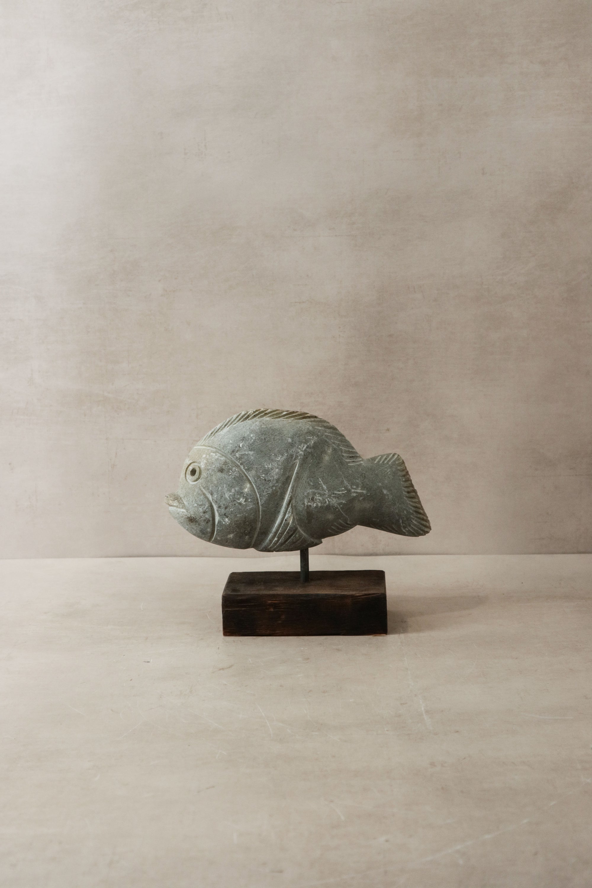 Stone Fish Sculpture - Zimbabwe - 29.3
