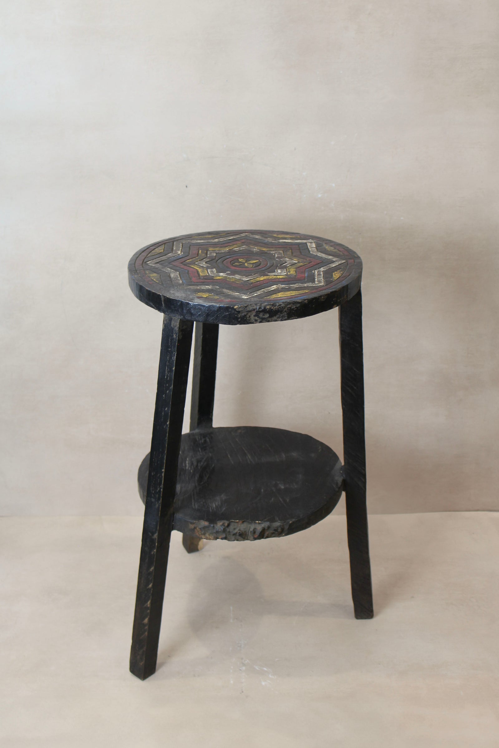 Vintage Ethiopian Two Tiered Coffee Table | ST01
