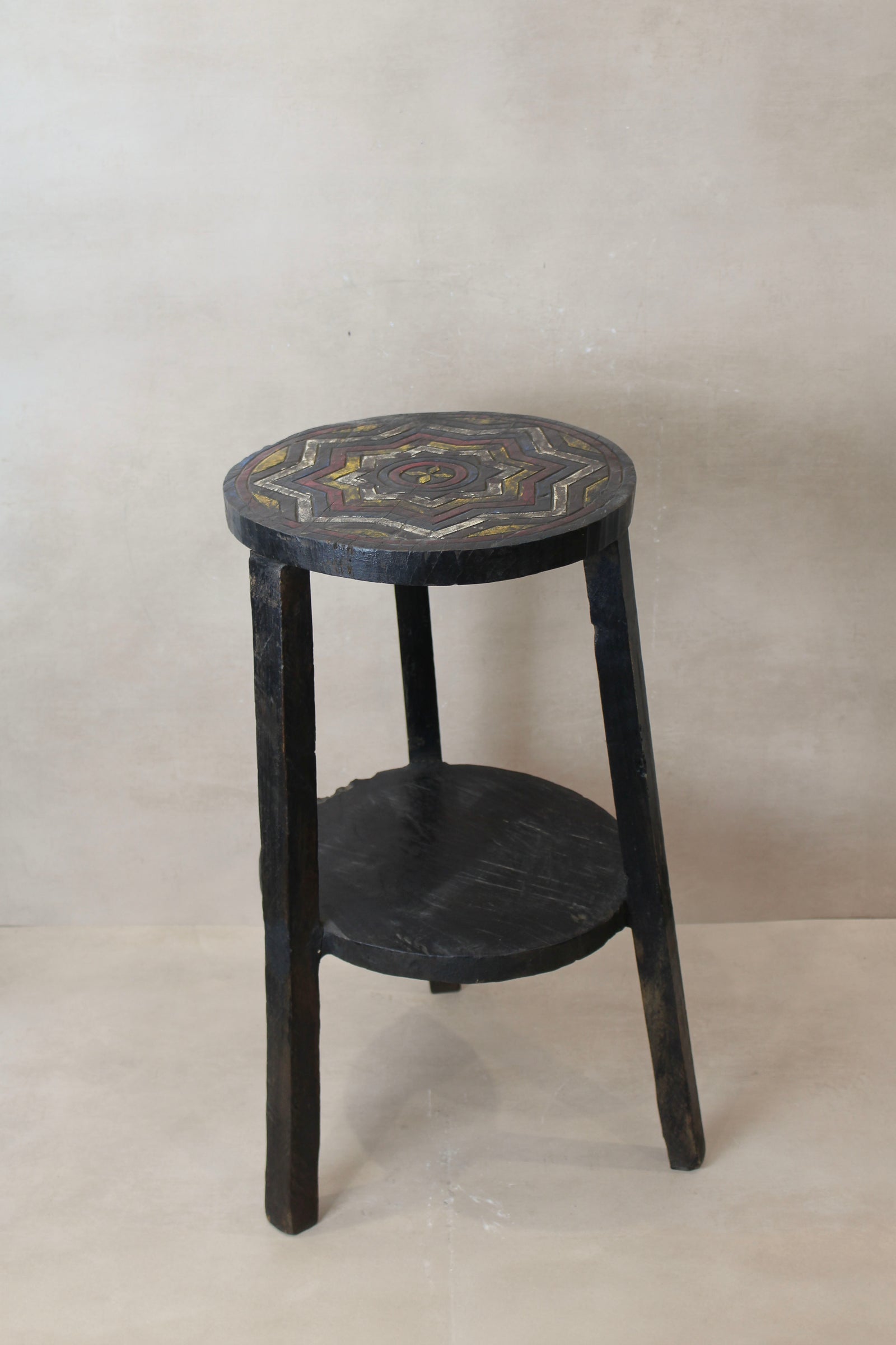 Vintage Ethiopian Two Tiered Coffee Table | ST01