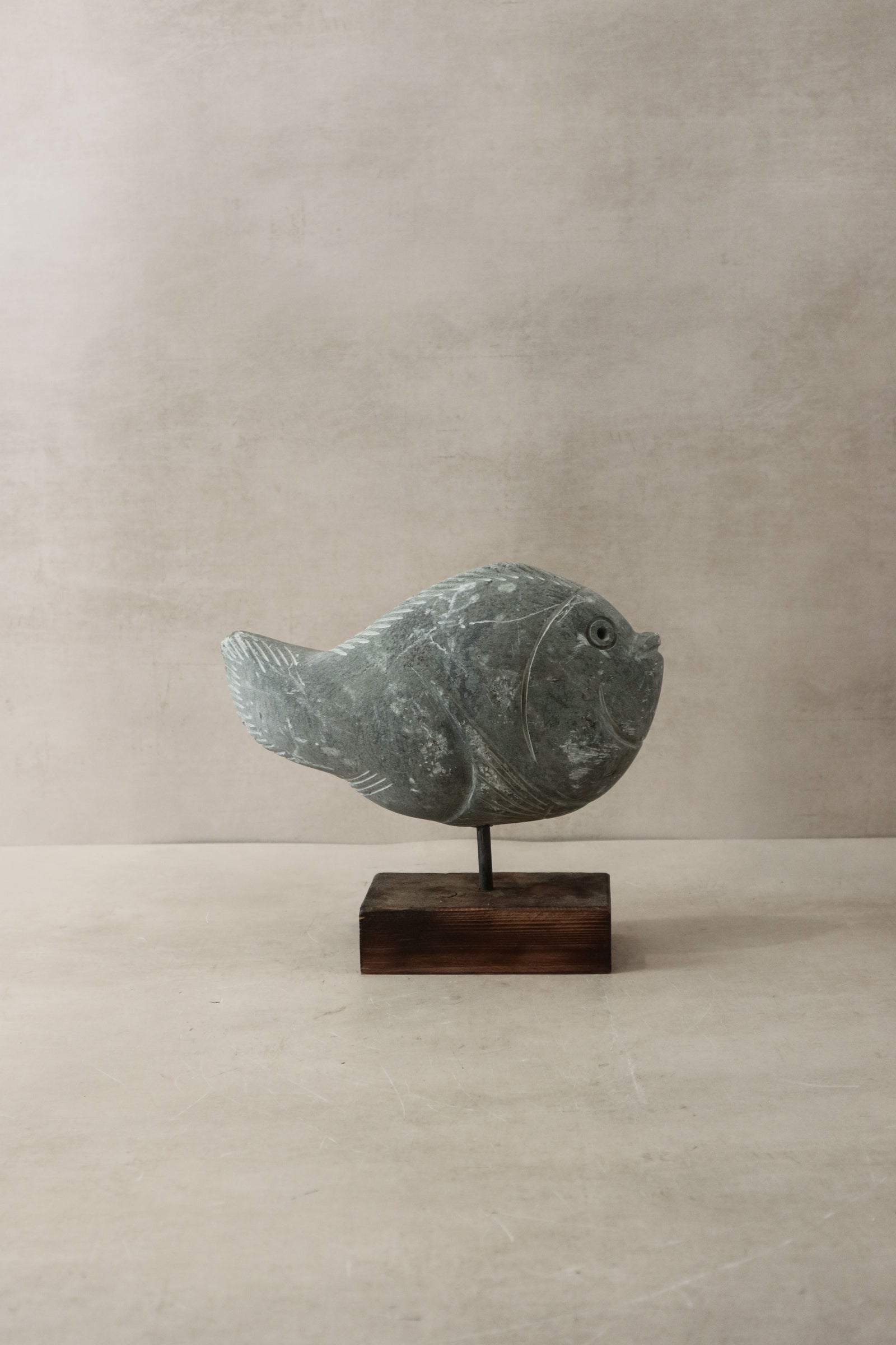 Stone Fish Sculpture - Zimbabwe - 30.9