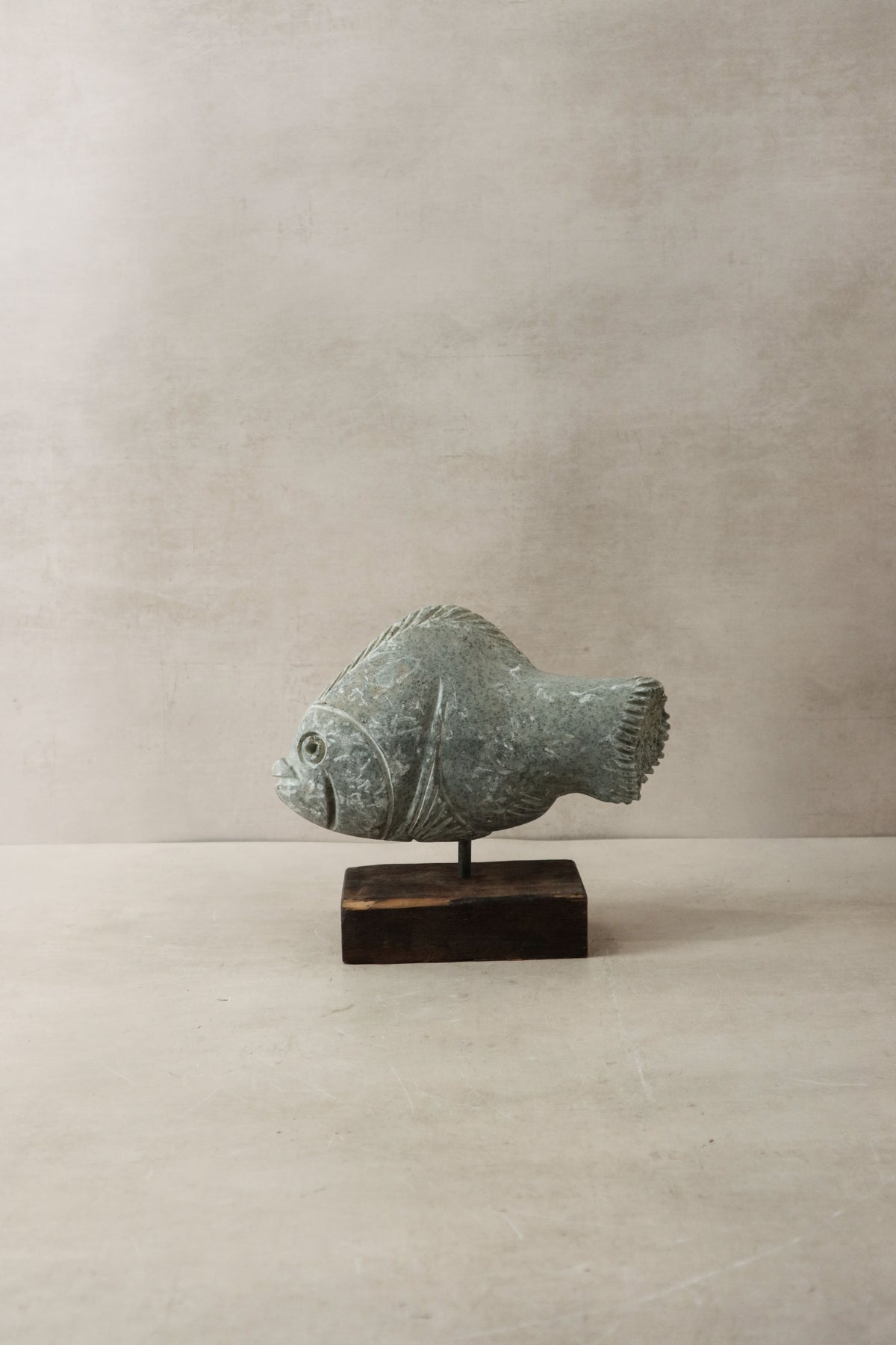 Stone Fish Sculpture - Zimbabwe - 30.6