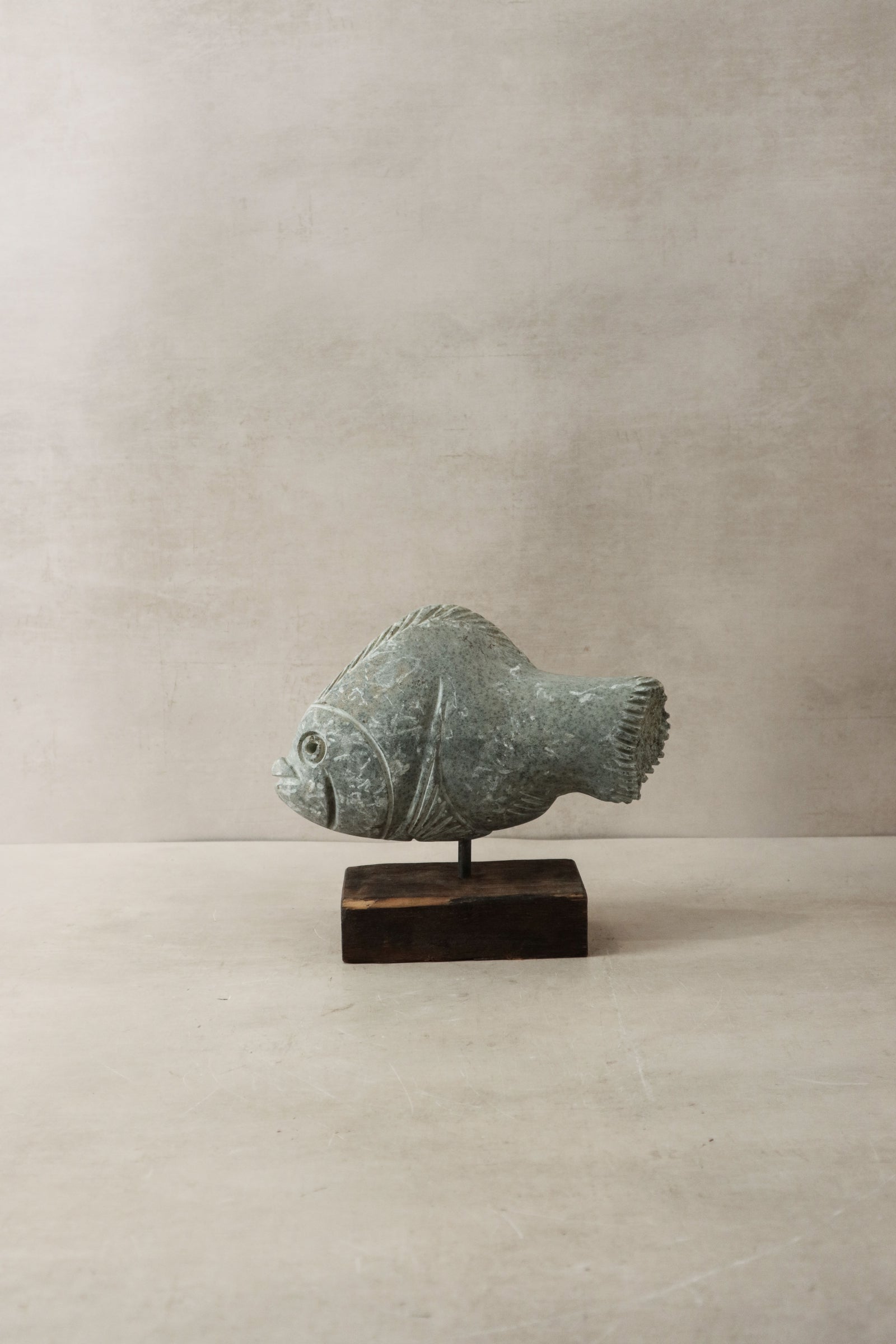 Stone Fish Sculpture - Zimbabwe - 30.6