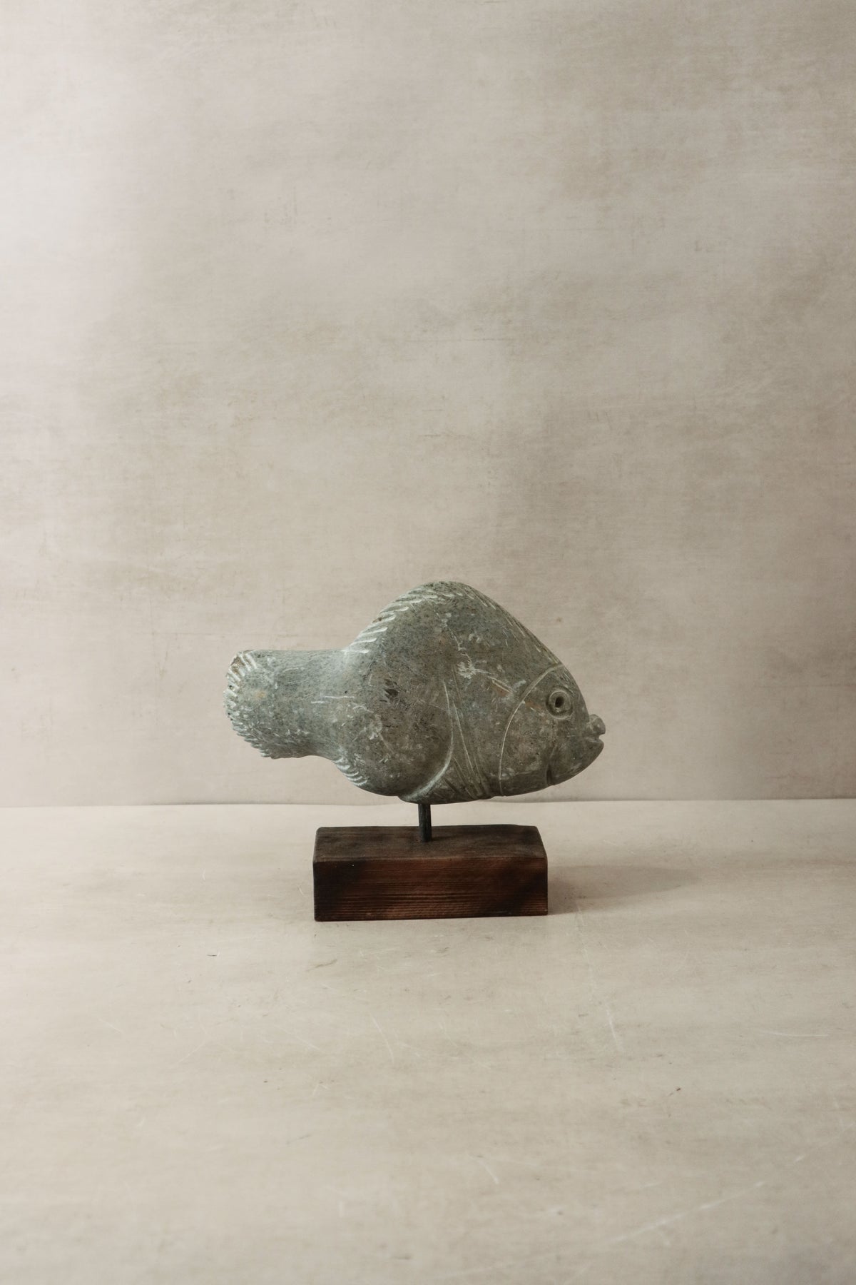 Stone Fish Sculpture - Zimbabwe - 30.6