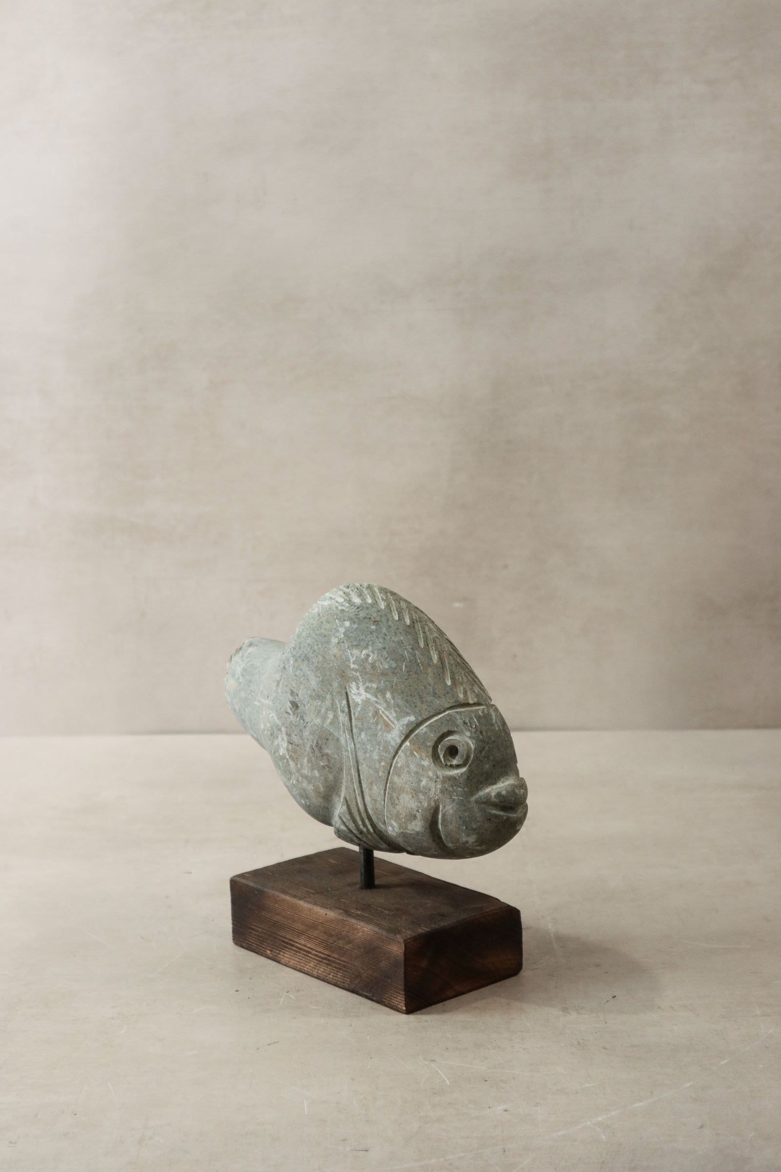 Stone Fish Sculpture - Zimbabwe - 30.6