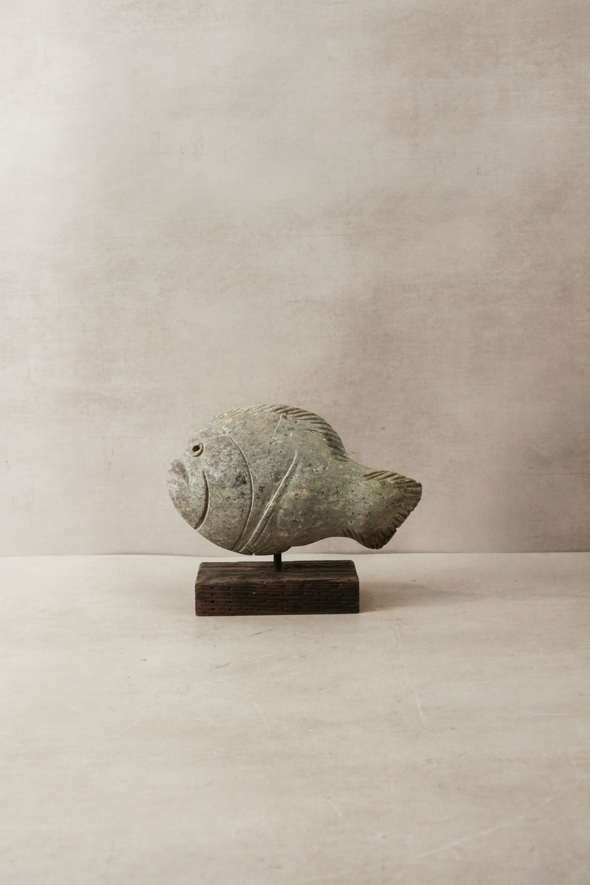 Stone Fish Sculpture - Zimbabwe - 30.7