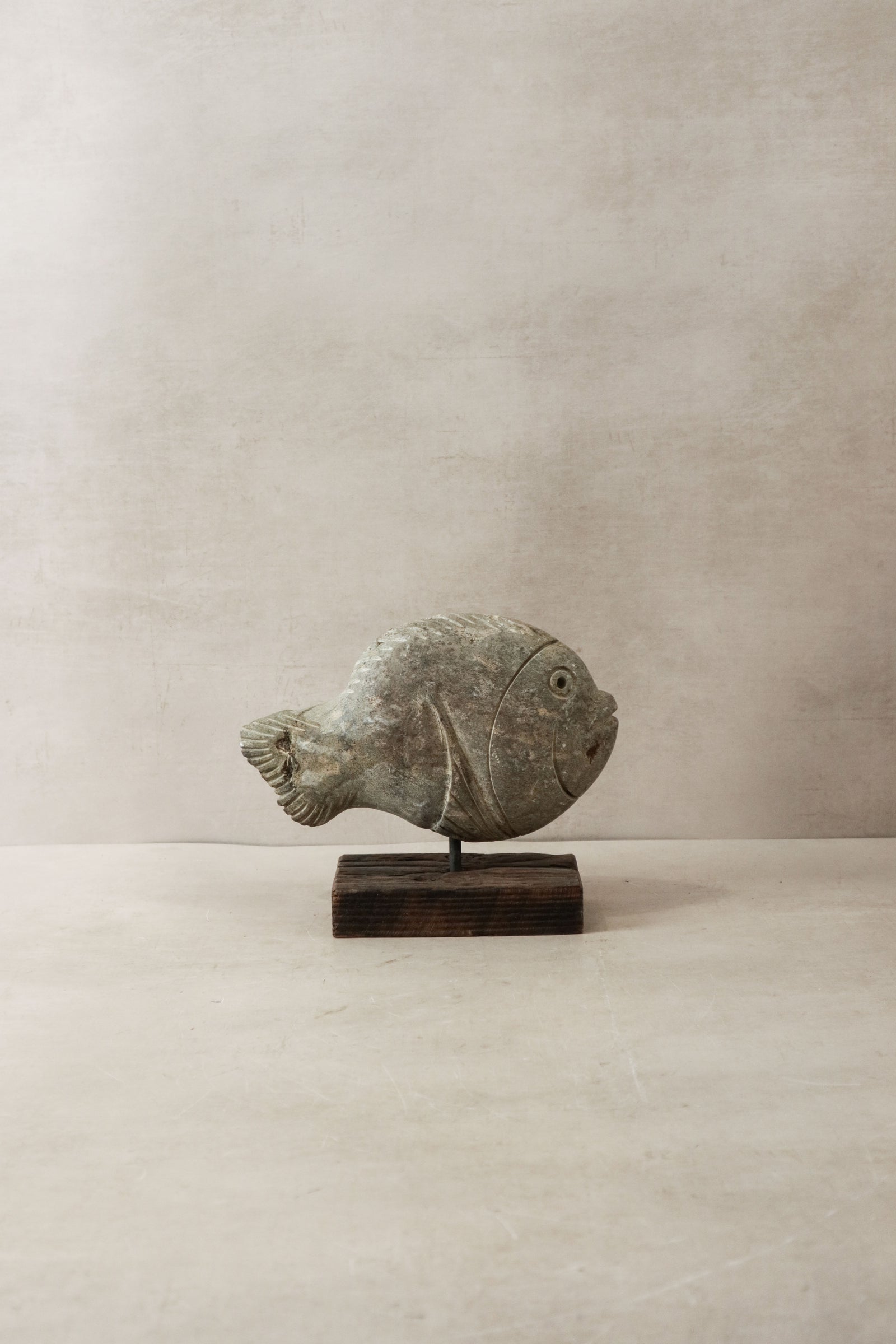 Stone Fish Sculpture - Zimbabwe - 30.7