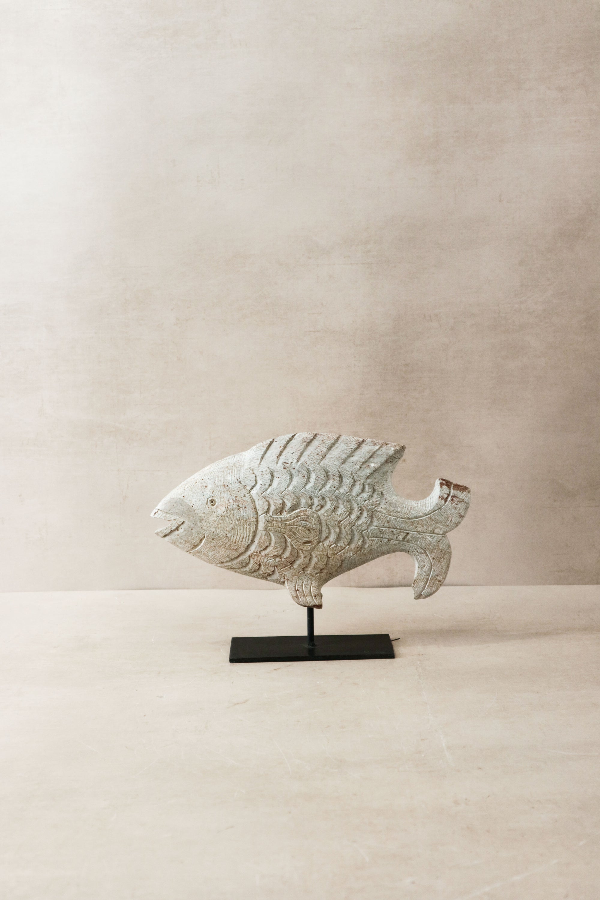 Stone Fish Sculpture - Zimbabwe - 36.1