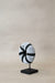 Cameroon beaded bracelet - White with Black Stripes