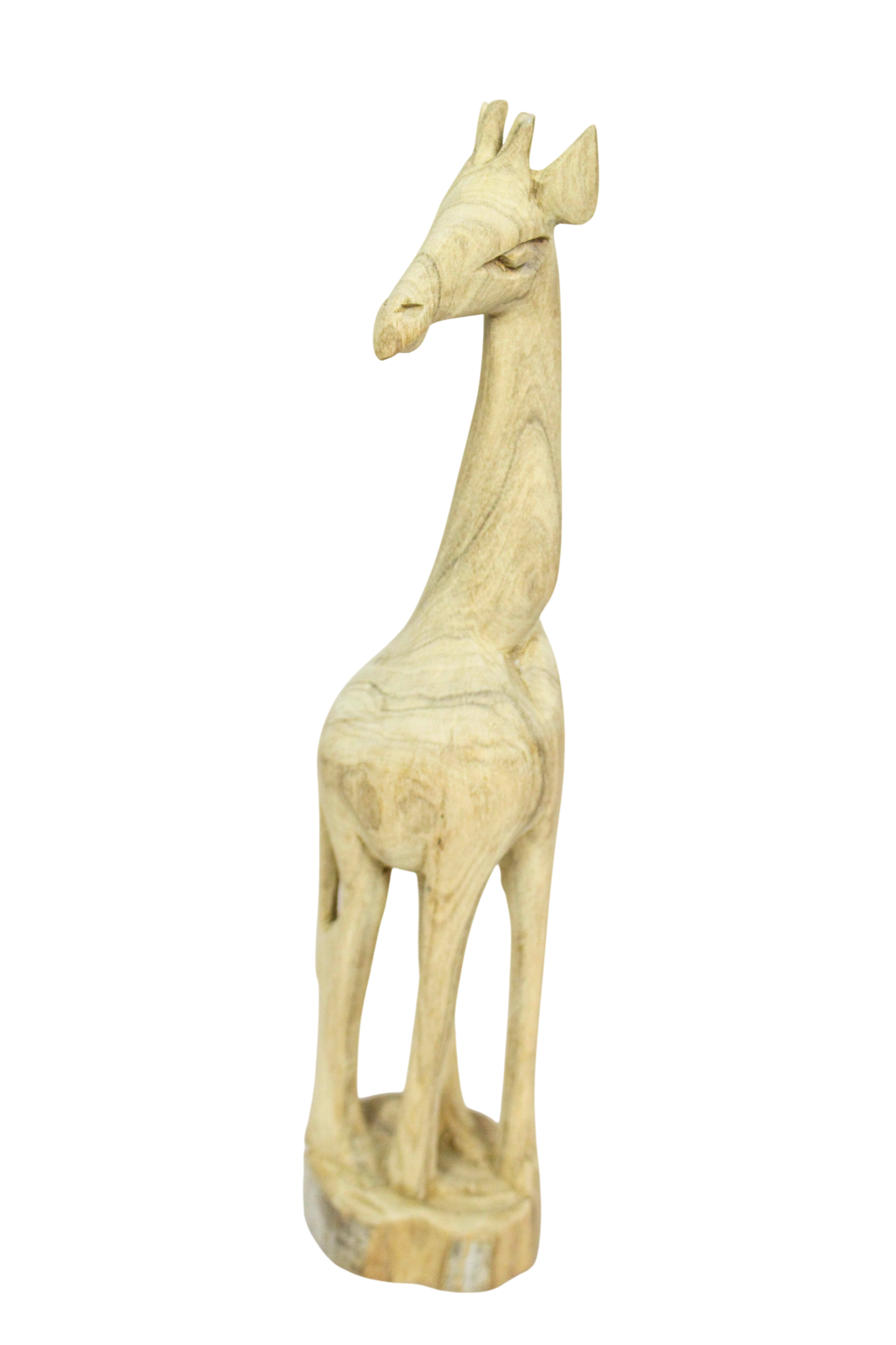 Hand-carved Swazi jacaranda wood giraffe sculpture — view 5