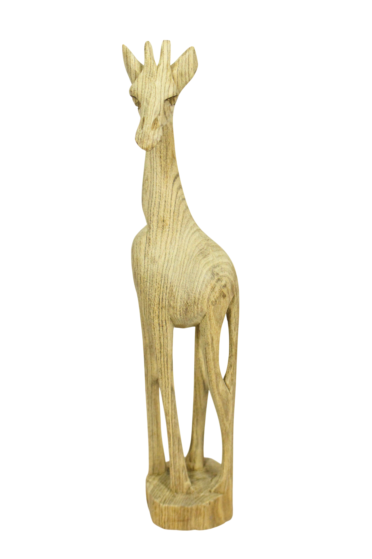 Hand-carved Swazi jacaranda wood giraffe sculpture — view 5