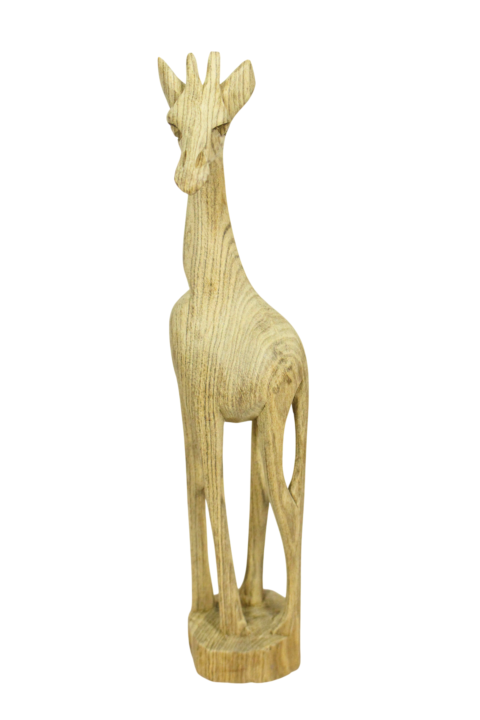 Hand-carved Swazi jacaranda wood giraffe sculpture — view 5