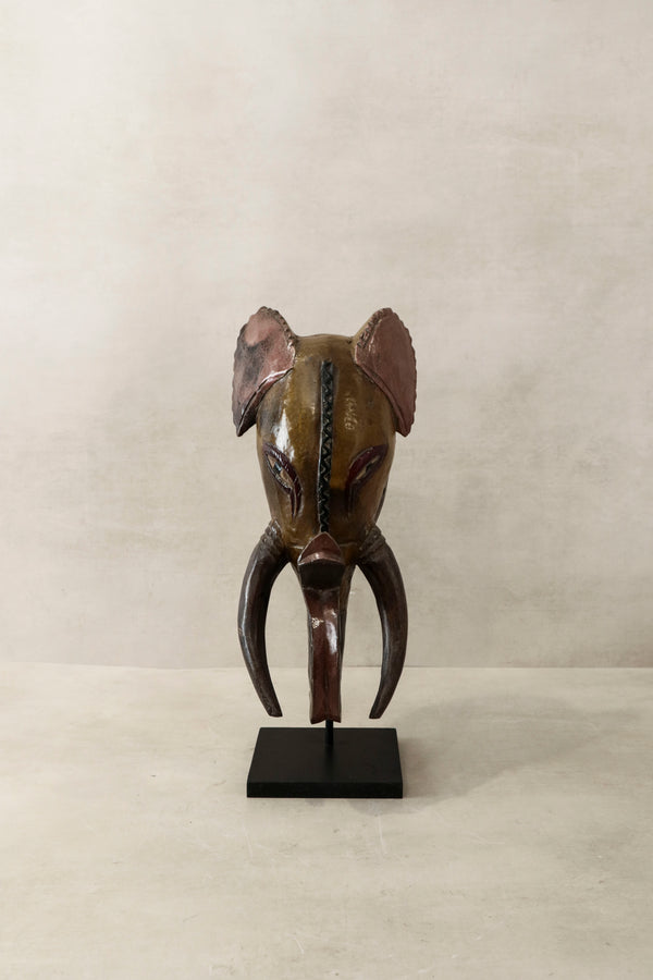 Hand-carved Guro mask from the Ivory Coast