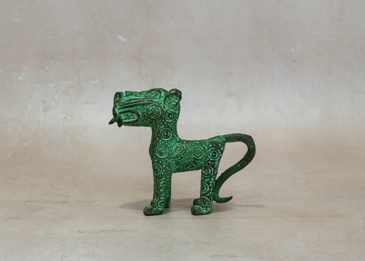 Benin Leopard sculpture - Bronze 1.1