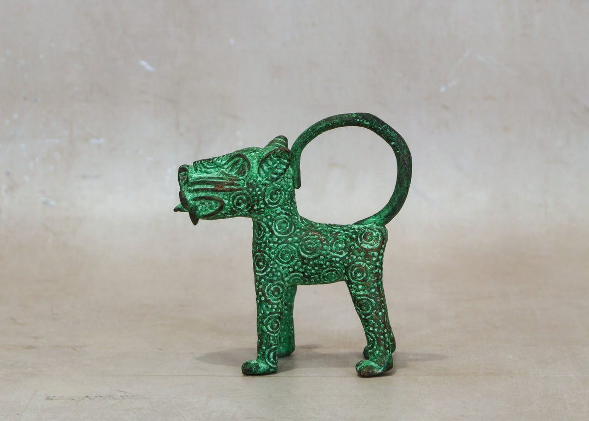 Benin Leopard sculpture - Bronze 1.4
