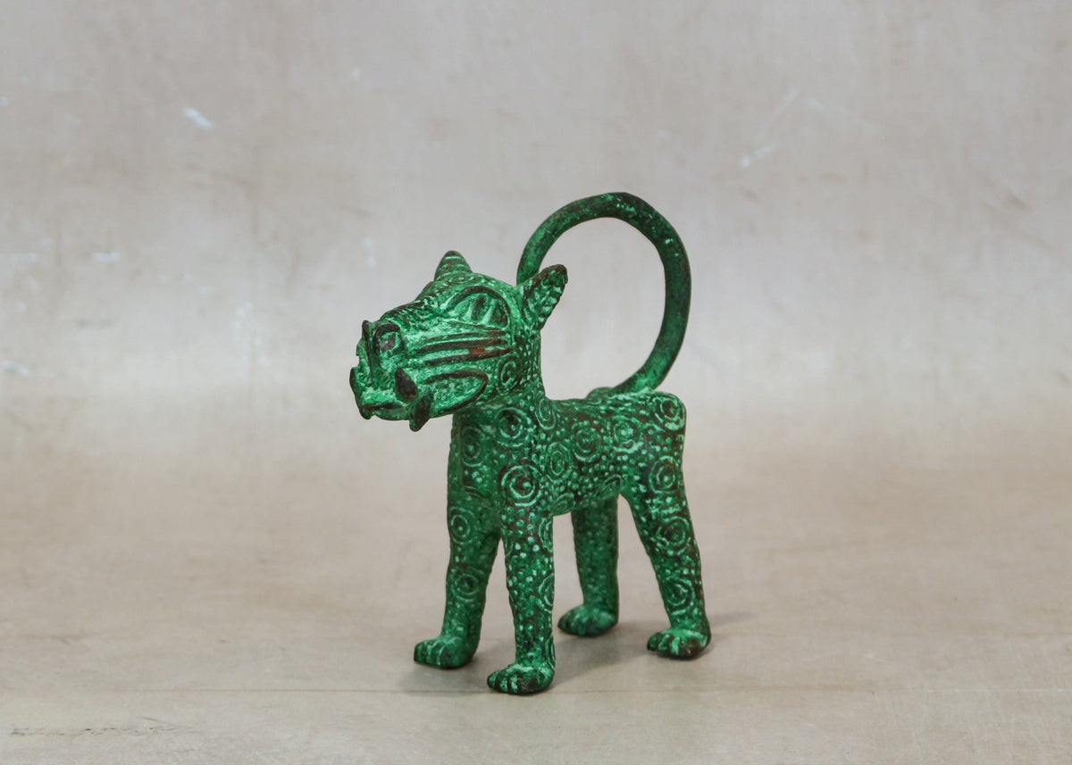 Benin Leopard sculpture - Bronze 1.4