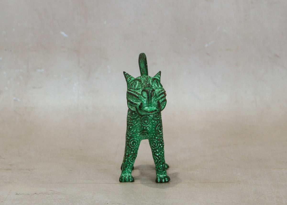 Benin Leopard sculpture - Bronze 1.4