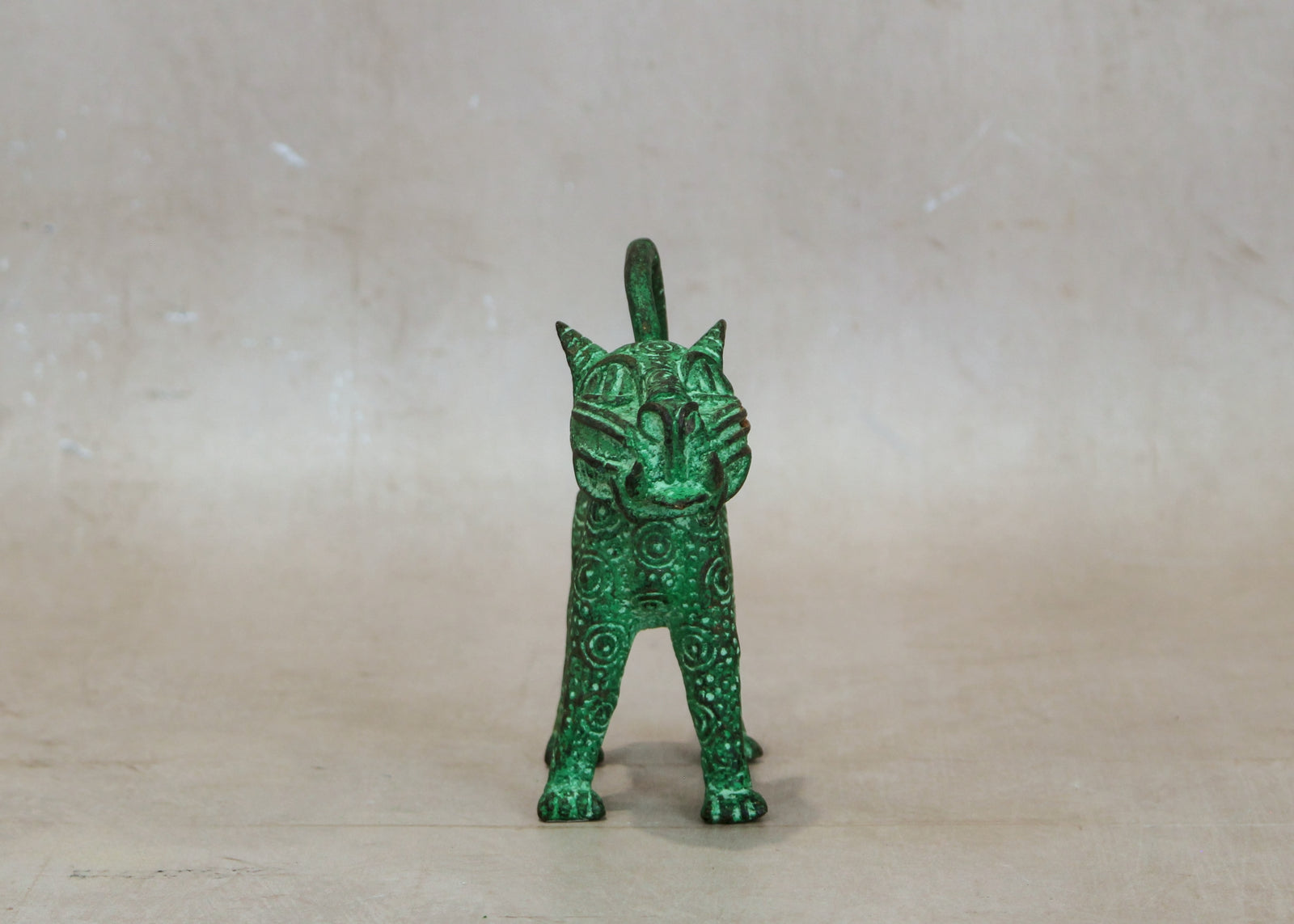 Benin Leopard sculpture - Bronze 1.4