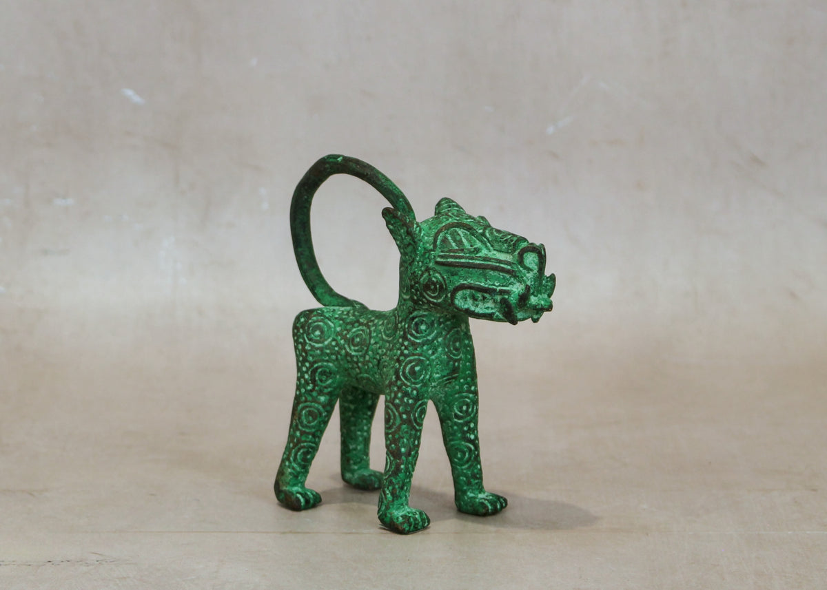 Benin Leopard sculpture - Bronze 1.4