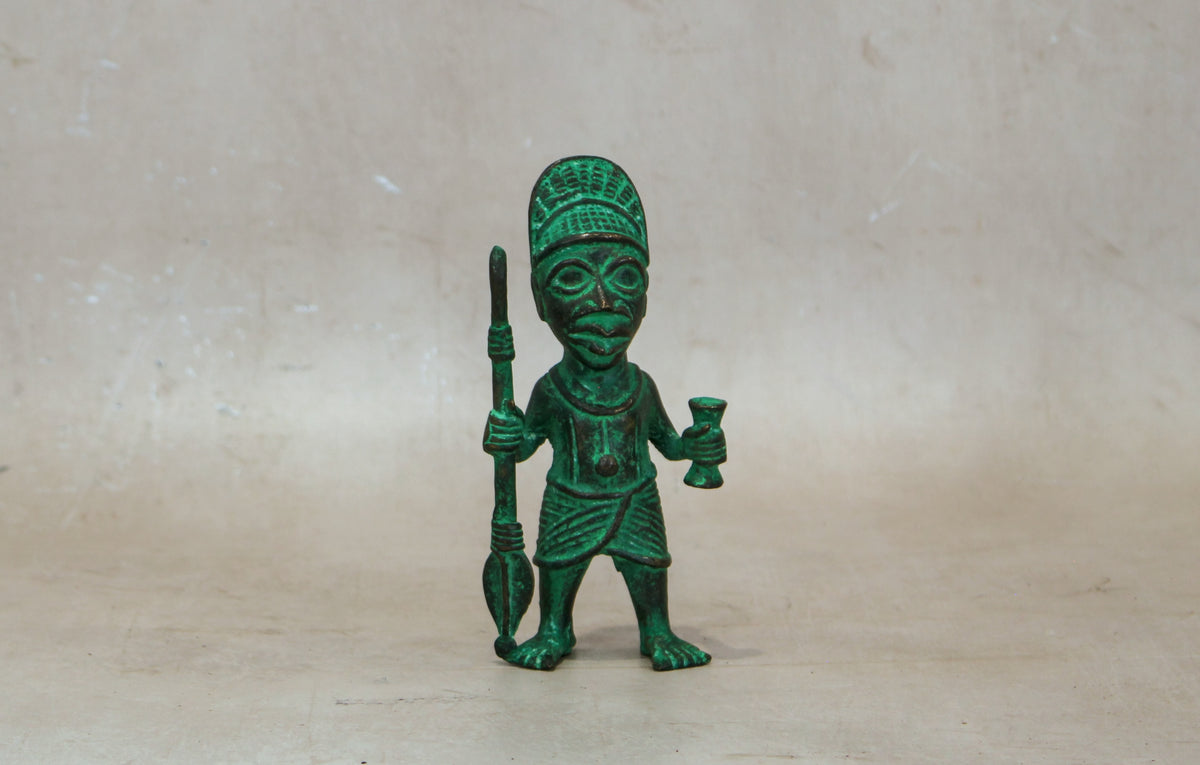 Benin Bronze Warrior 9.2