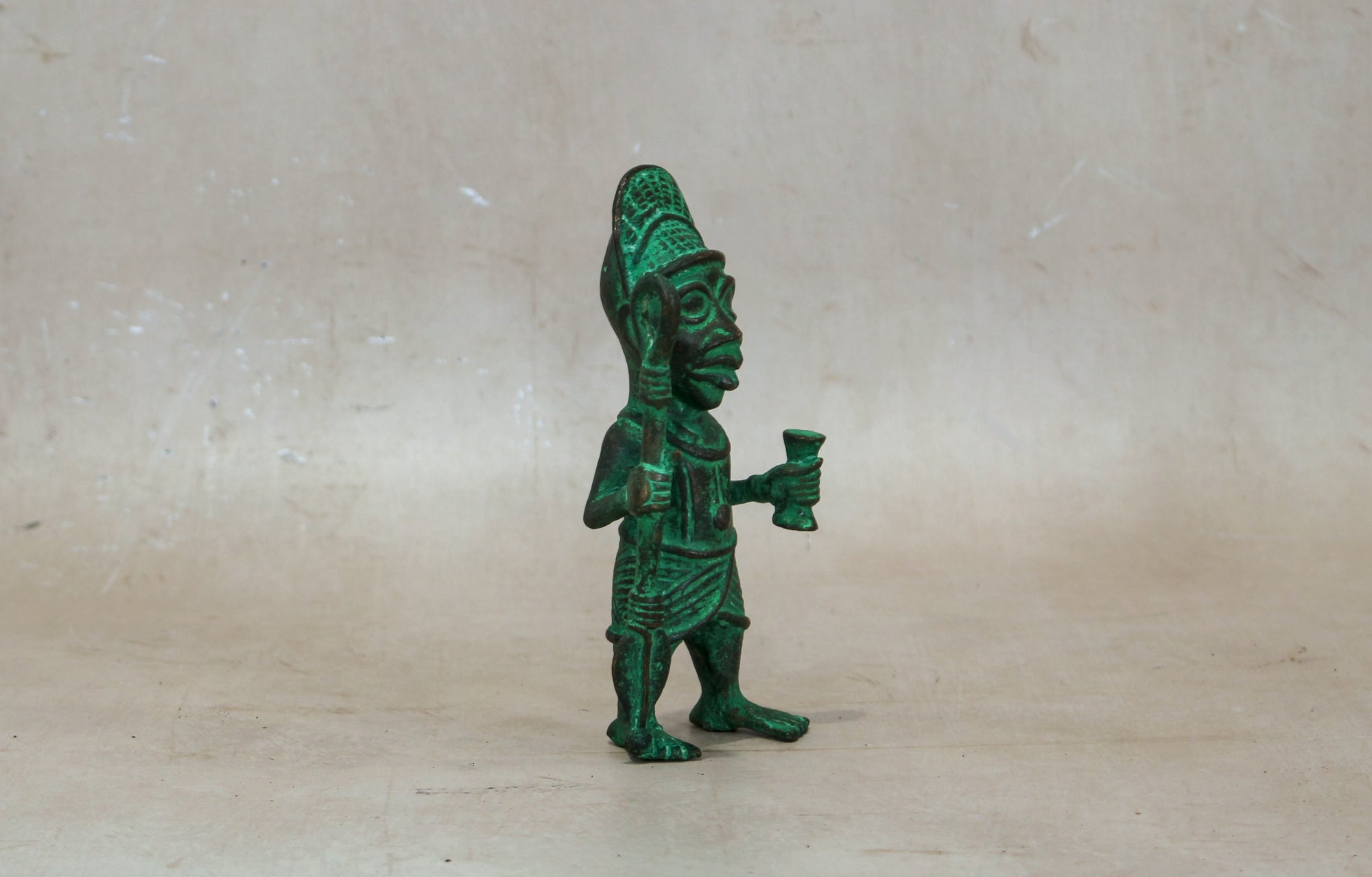 Benin Bronze Warrior 9.2