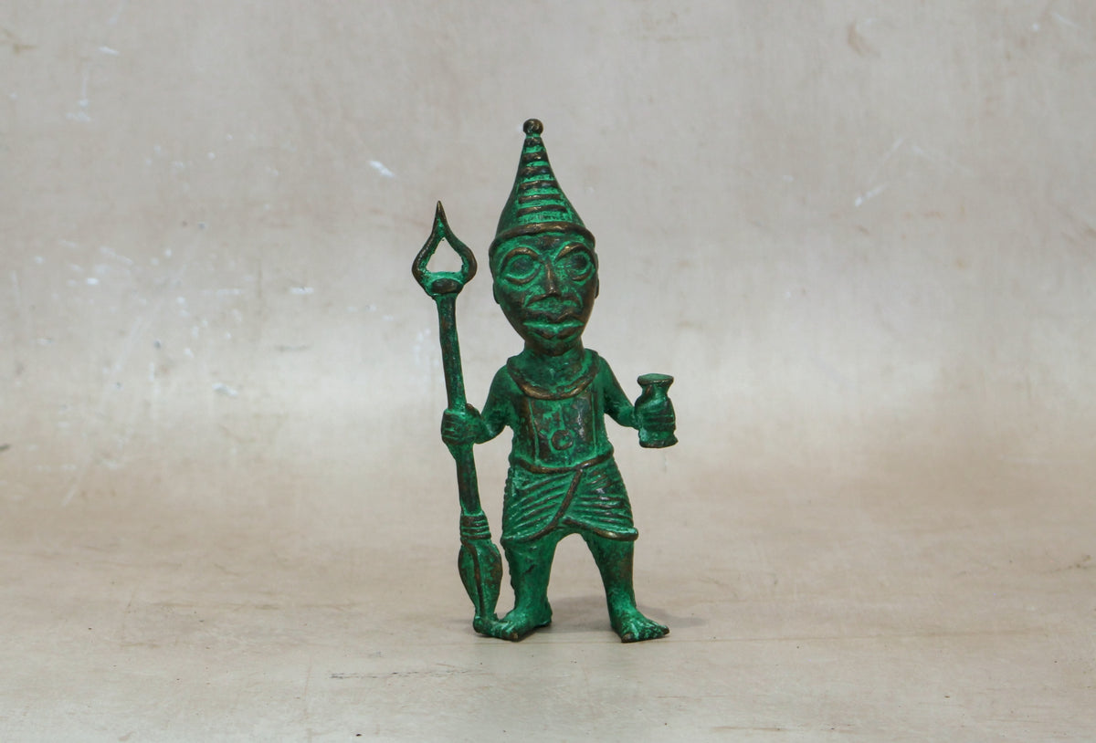 Benin Bronze Warrior 9.3