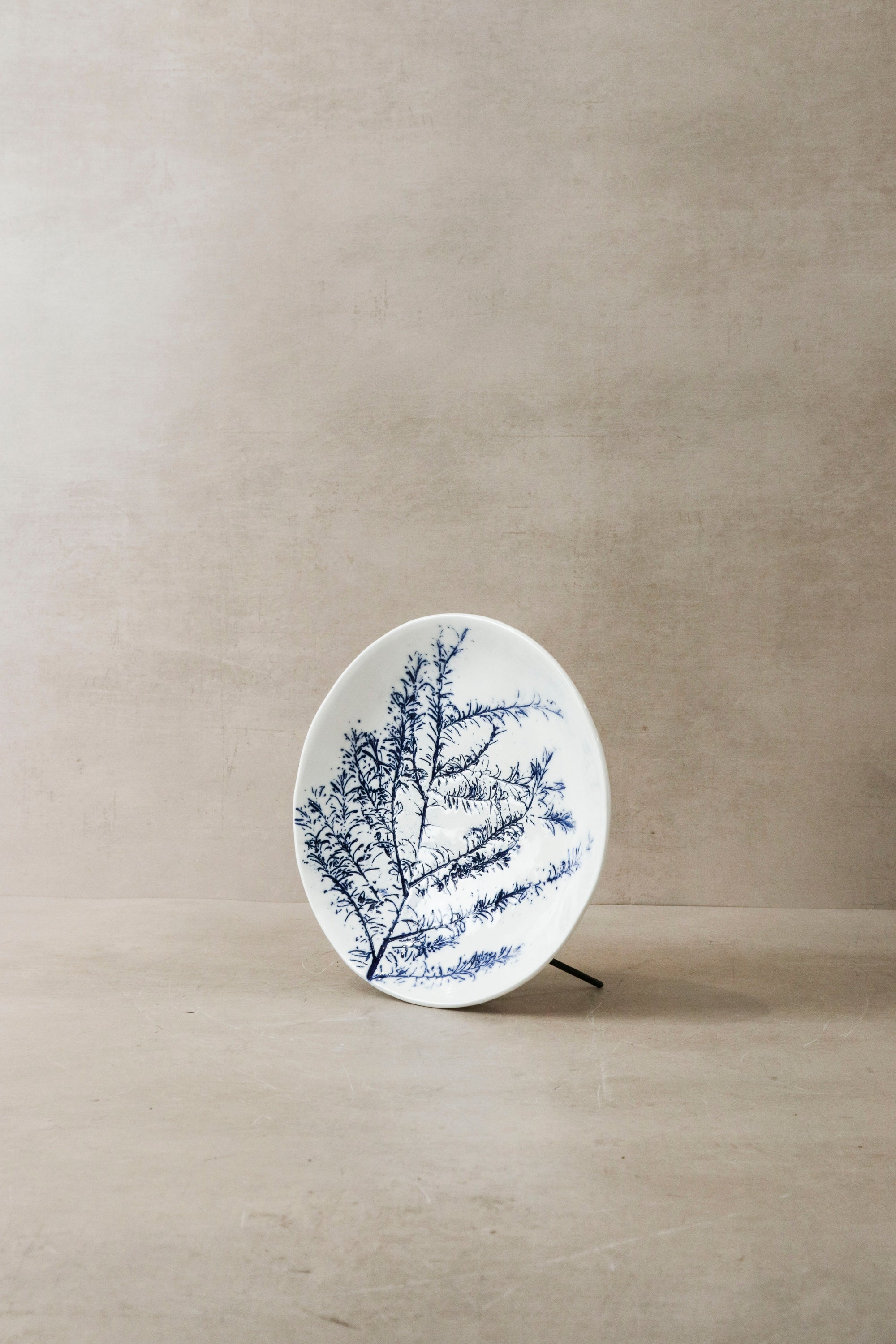 Cobalt Blue Fynbos Ceramic Plate - n°4