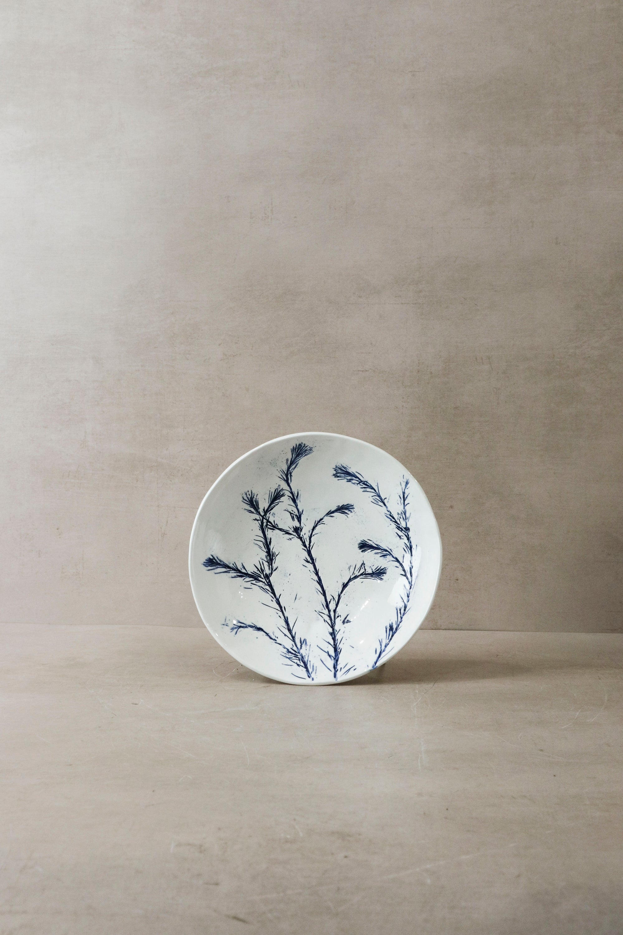 Cobalt Blue Fynbos Ceramic Plate - n°5