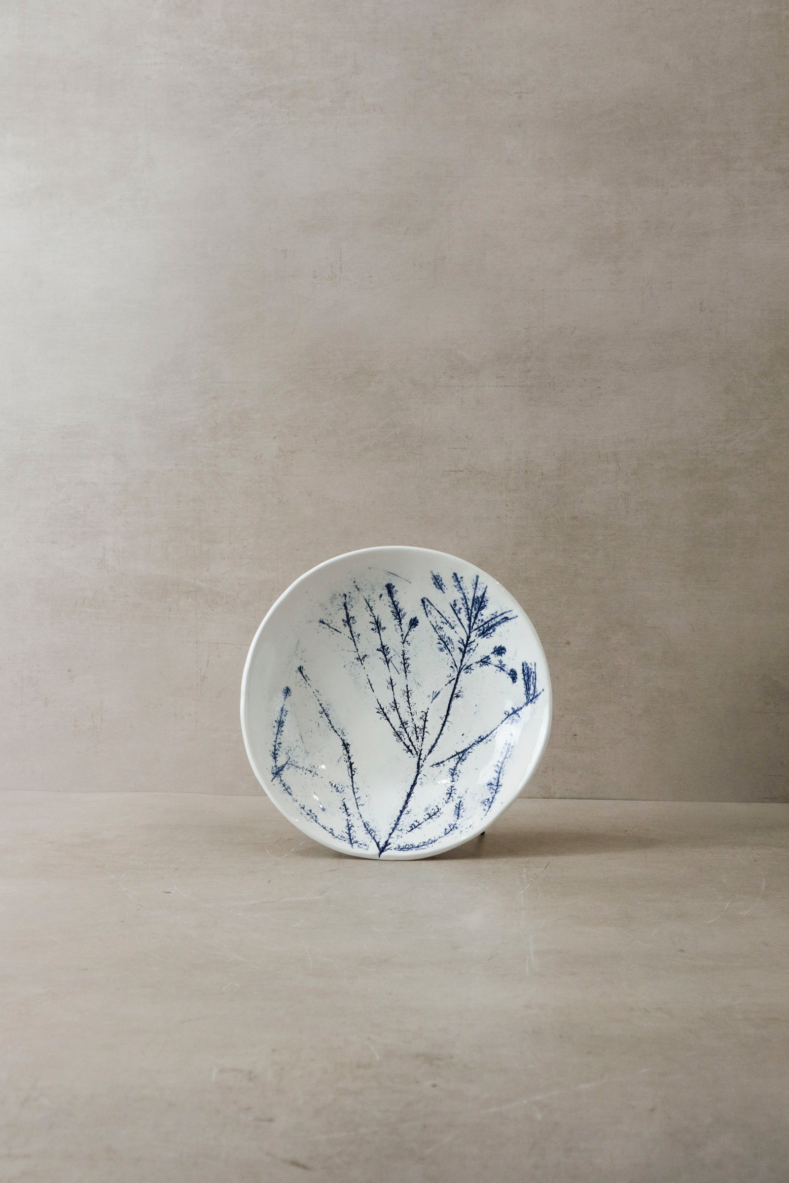 Cobalt Blue Fynbos Ceramic Plate - n°6