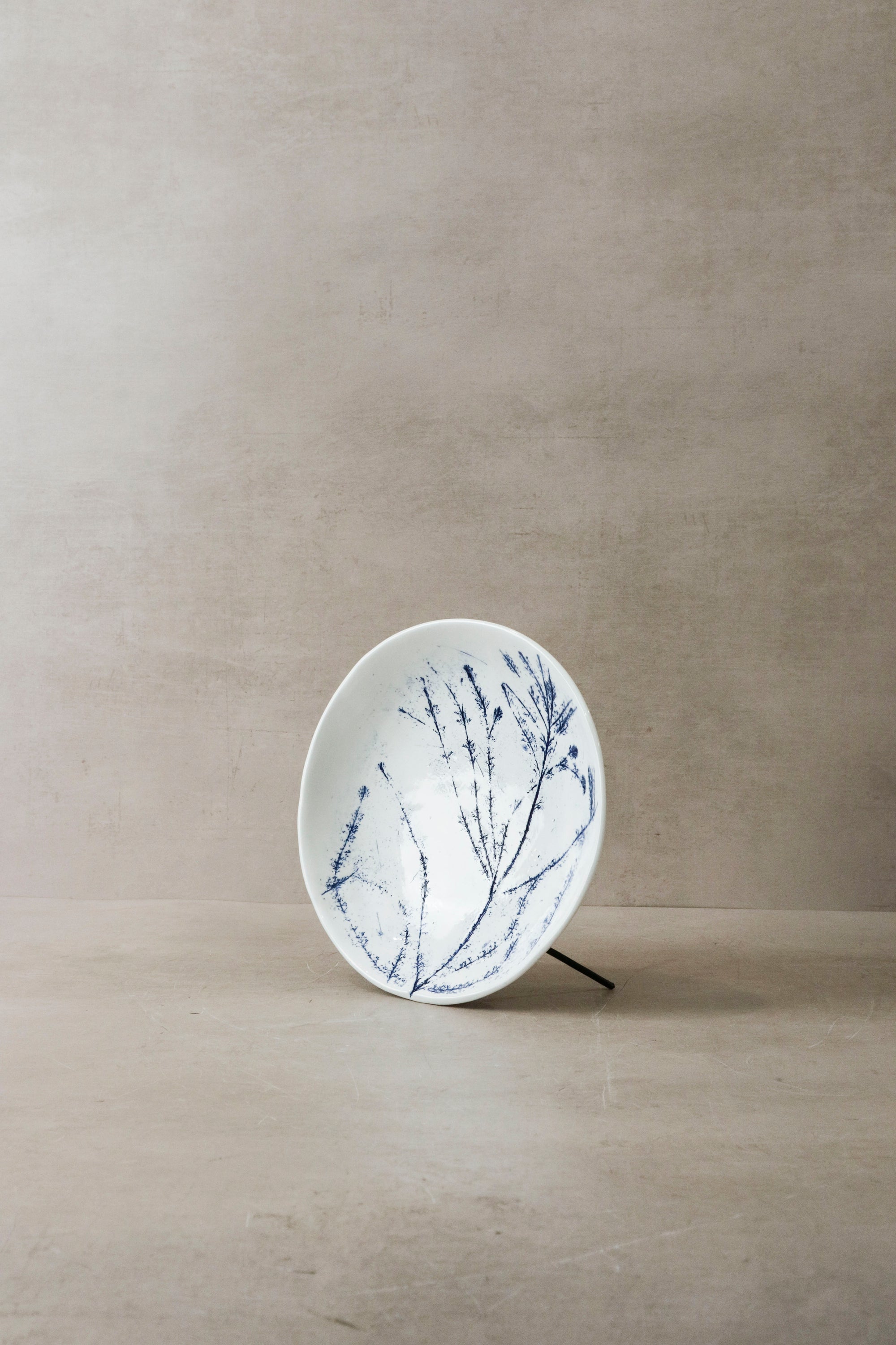 Cobalt Blue Fynbos Ceramic Plate - n°6