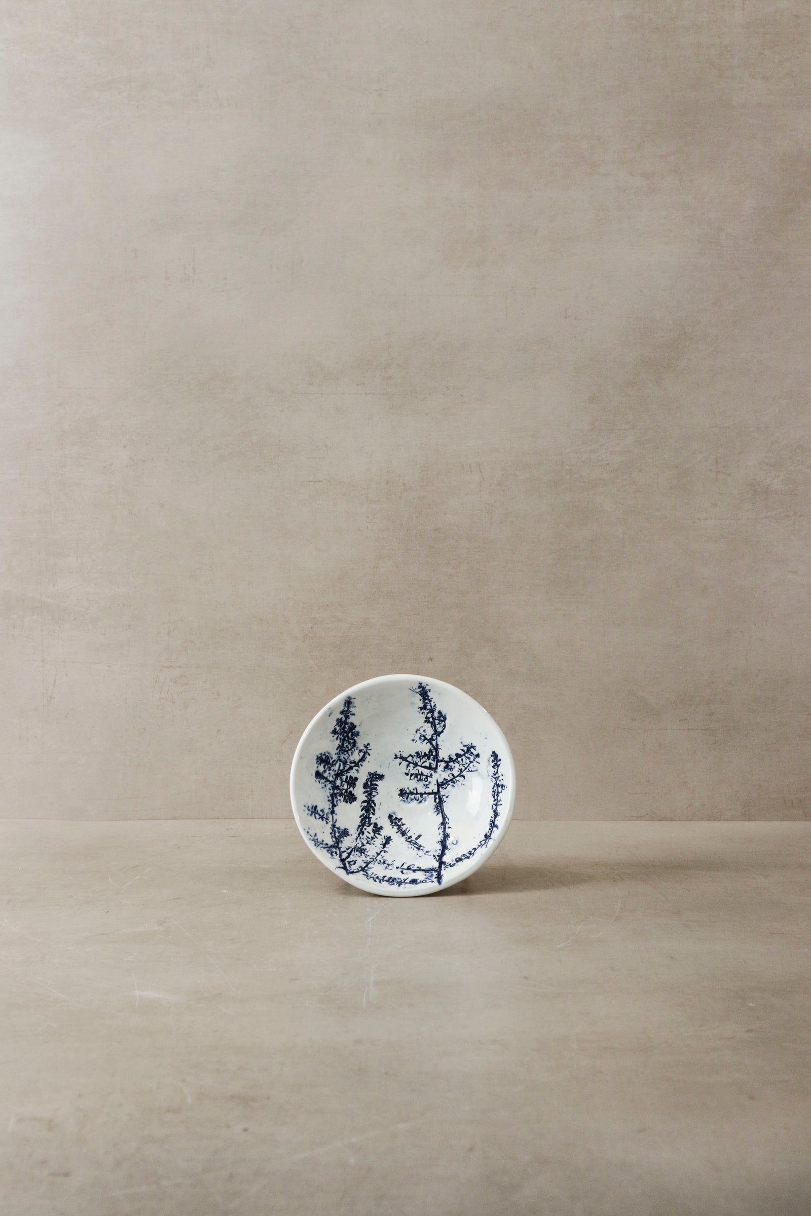 Cobalt Blue Fynbos Ceramic Plate - n°11