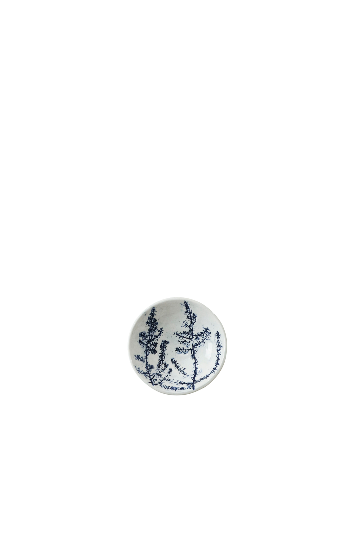 Cobalt Blue Fynbos Ceramic Plate - n°11