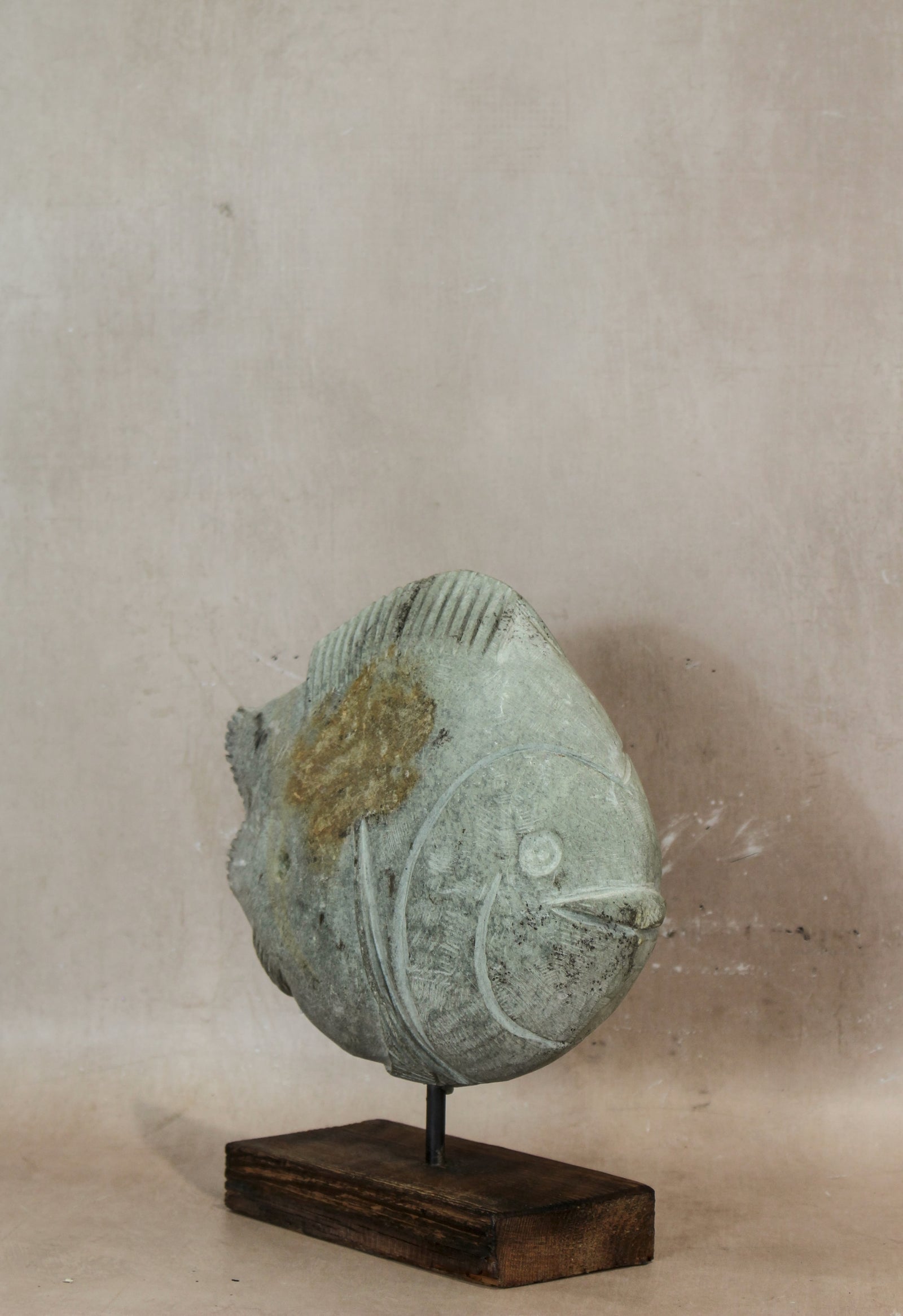 Stone Fish Sculpture - Zimbabwe - 159.1