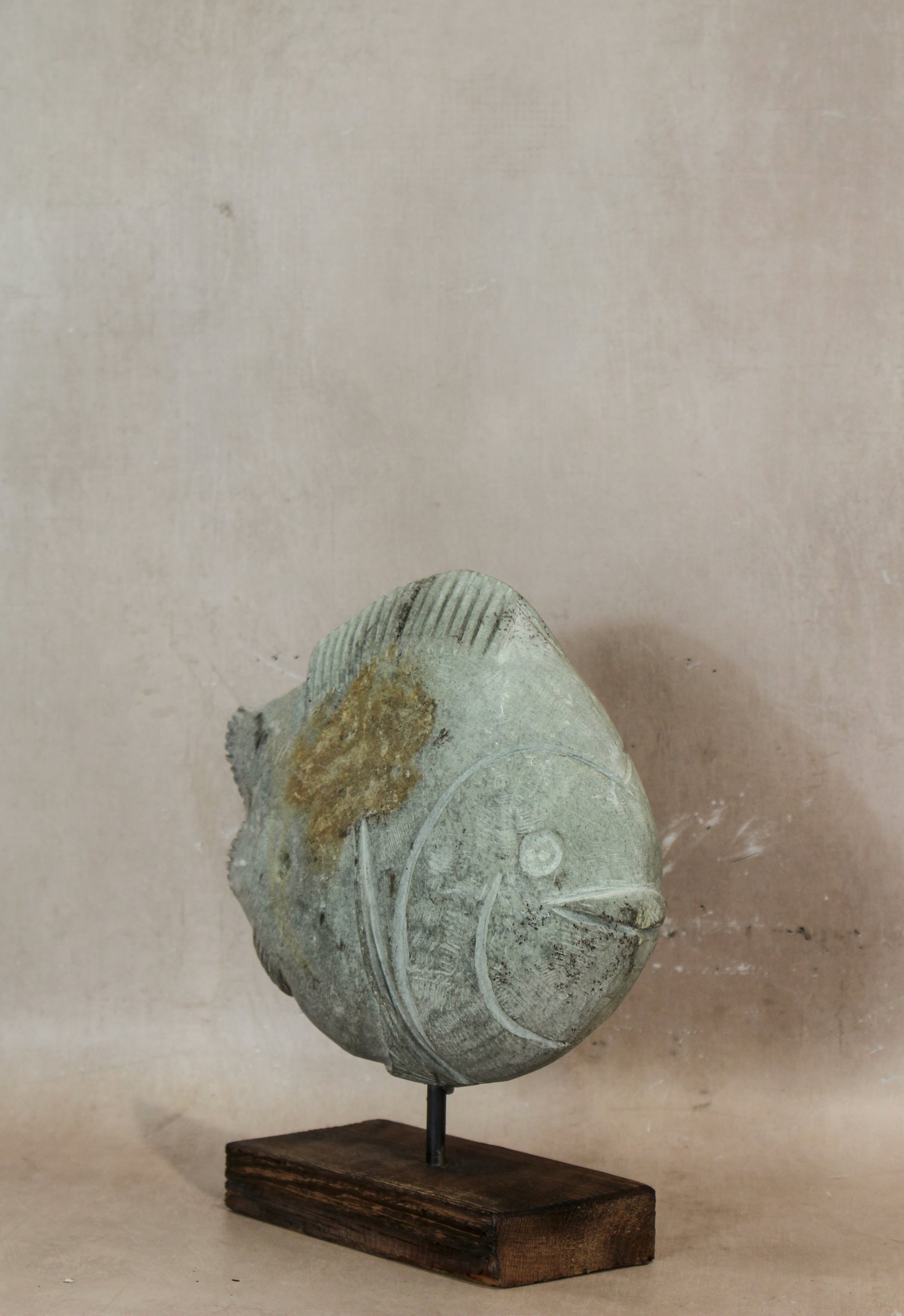 Stone Fish Sculpture - Zimbabwe - 159.1
