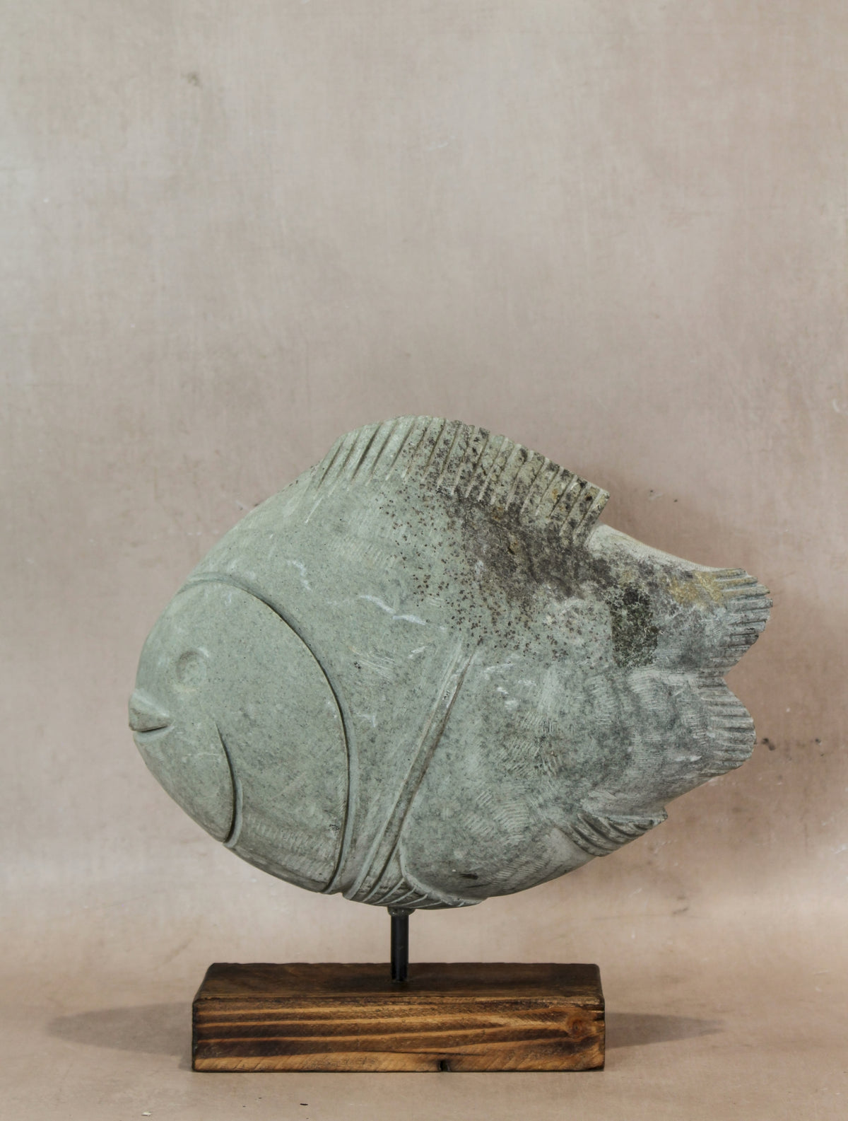 Stone Fish Sculpture - Zimbabwe - 159.1