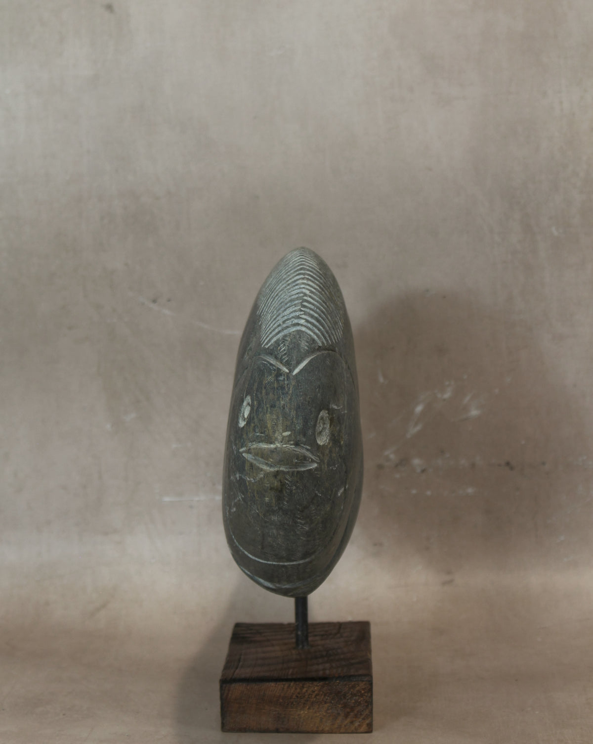 Stone Fish Sculpture - Zimbabwe - 159.3