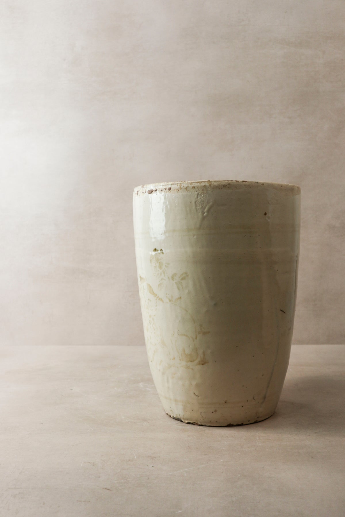Vintage Glazed Chizou Flower Pot - 3