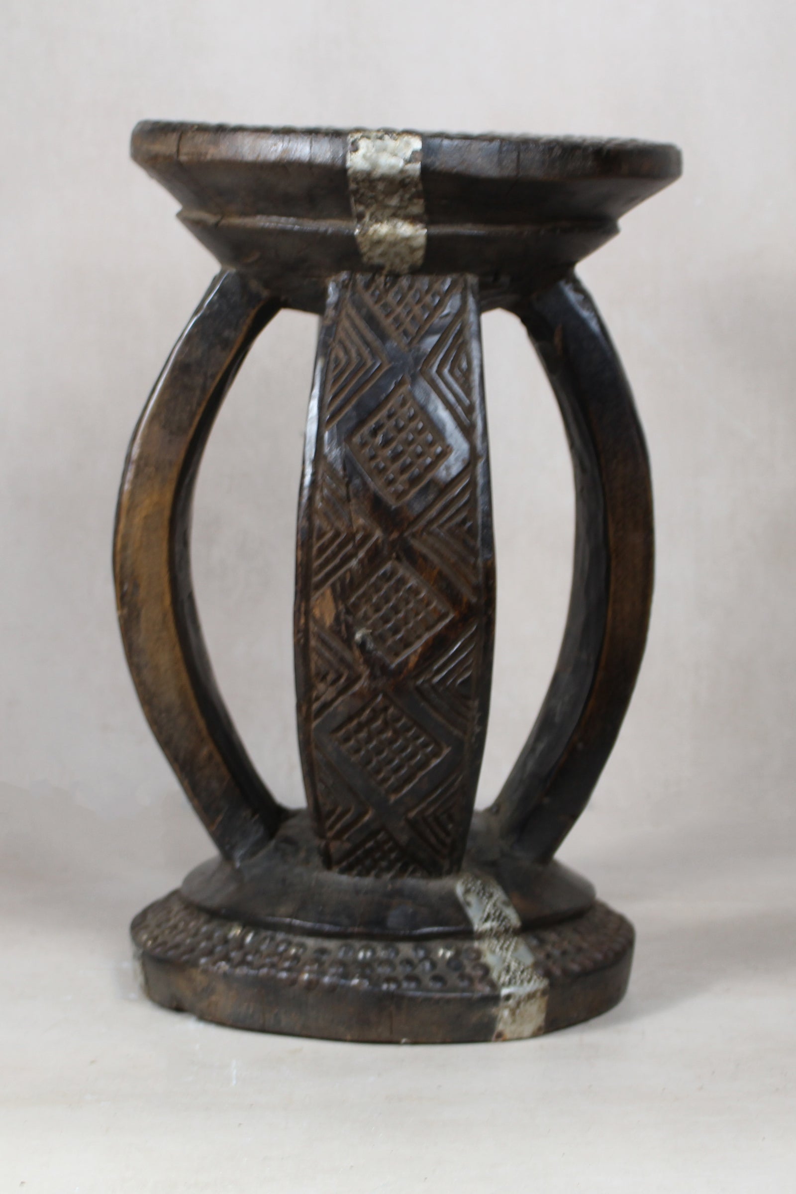 Vintage Rwanda Wood Side Table 2.3