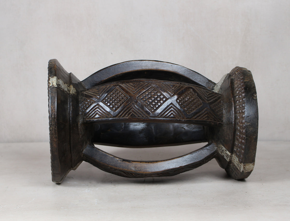 Vintage Rwanda Wood Side Table 2.3