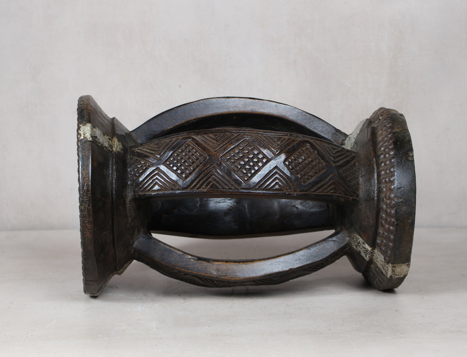 Vintage Rwanda Wood Side Table 2.3