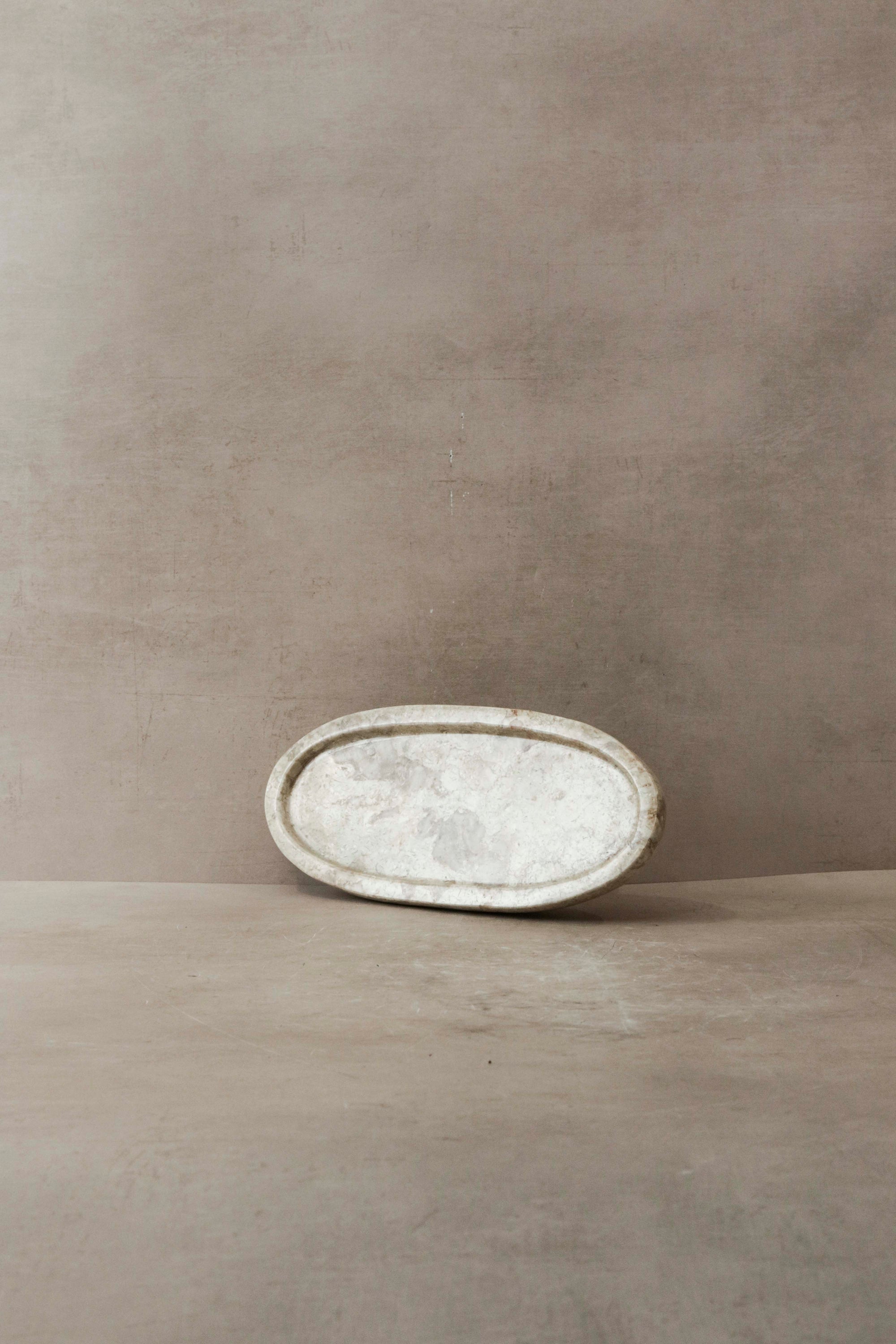 Handmade Marble Oval Dish No 1