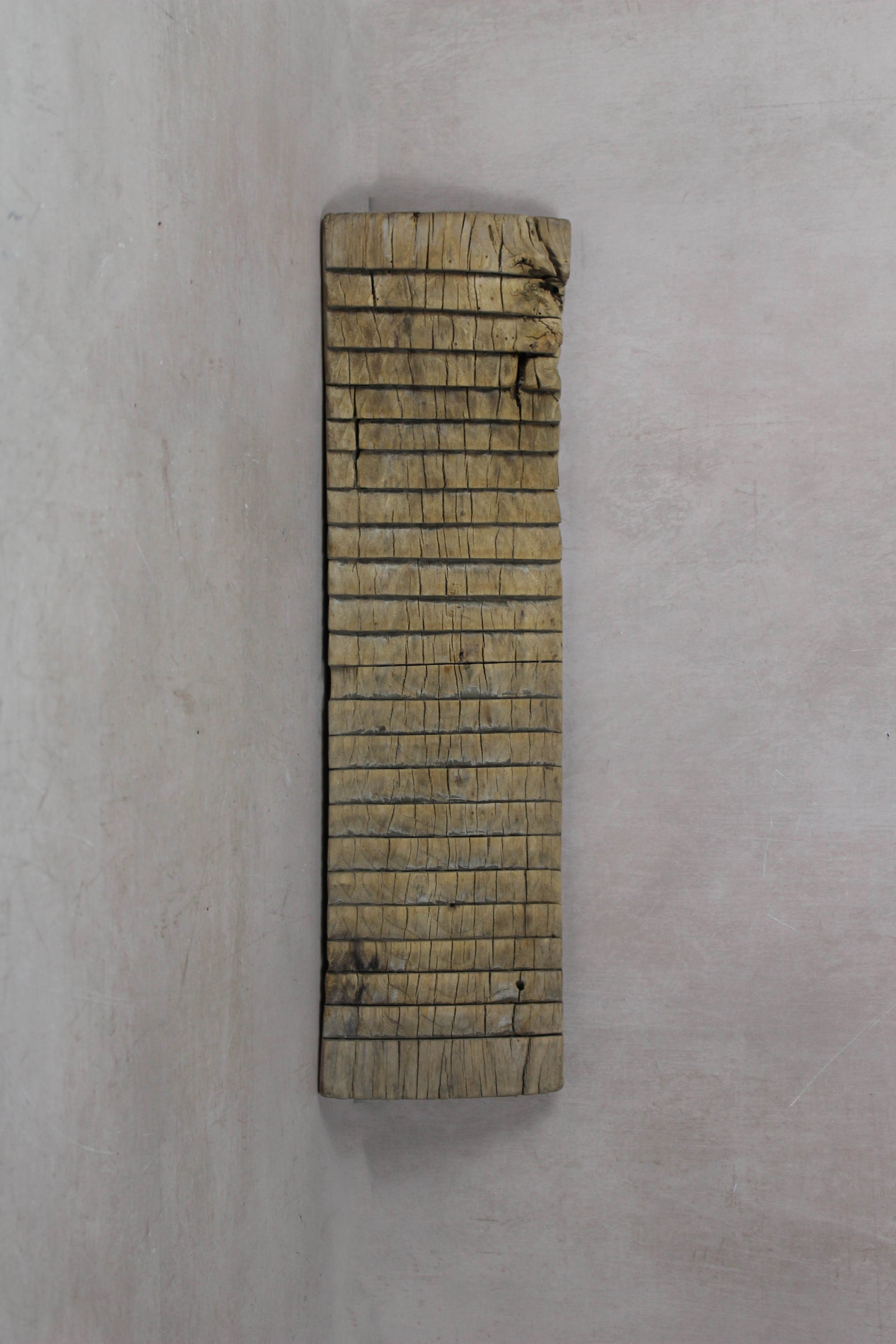 Vintage Elm Wooden Washboard - 23