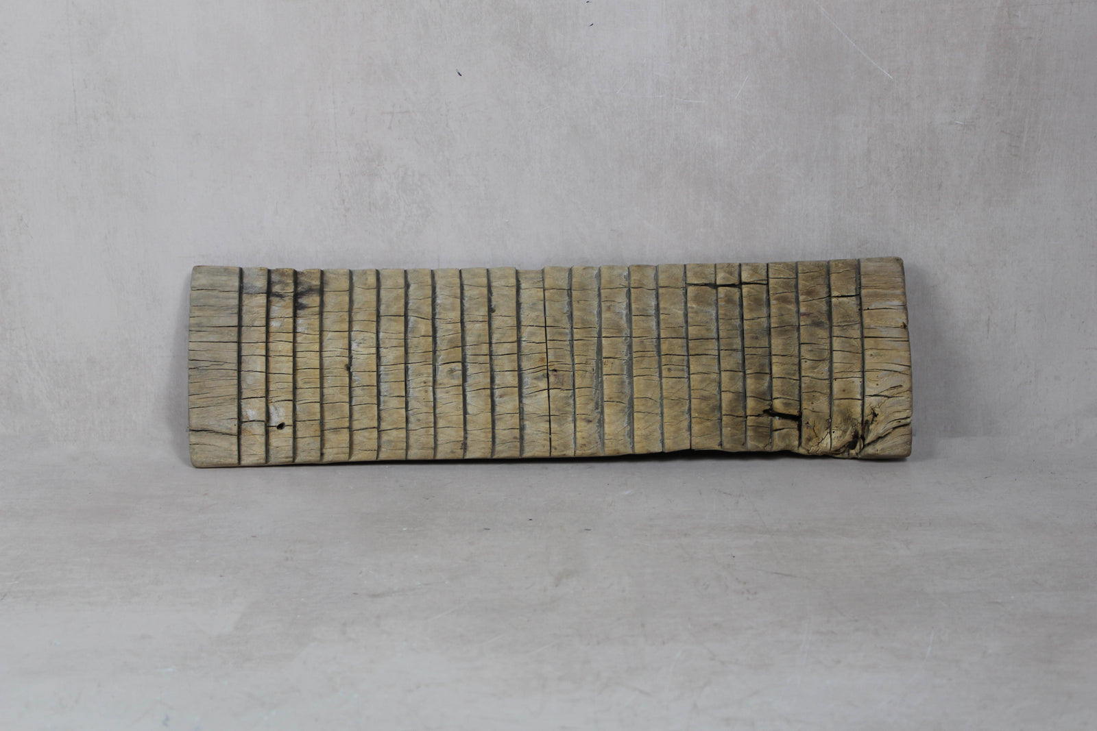 Vintage Elm Wooden Washboard - 23