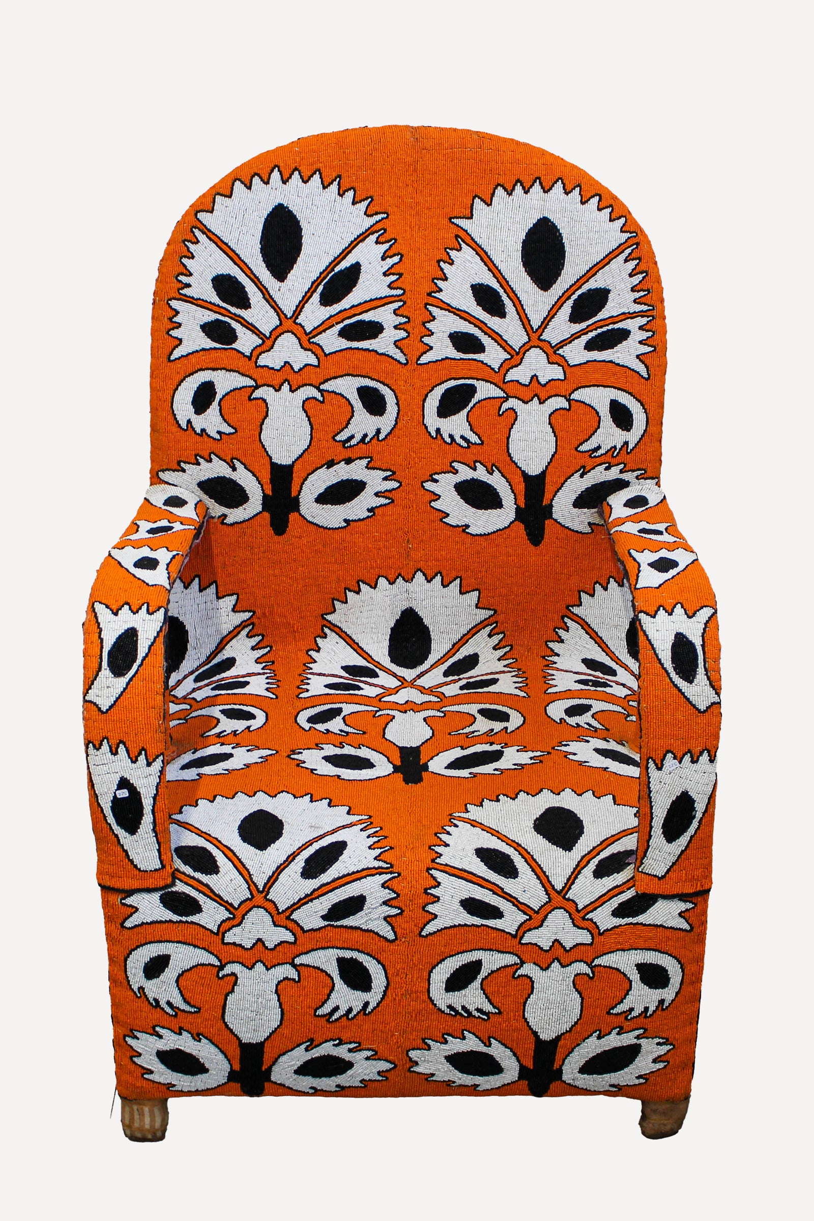 Yoruba Royal Beaded Chair 85.1