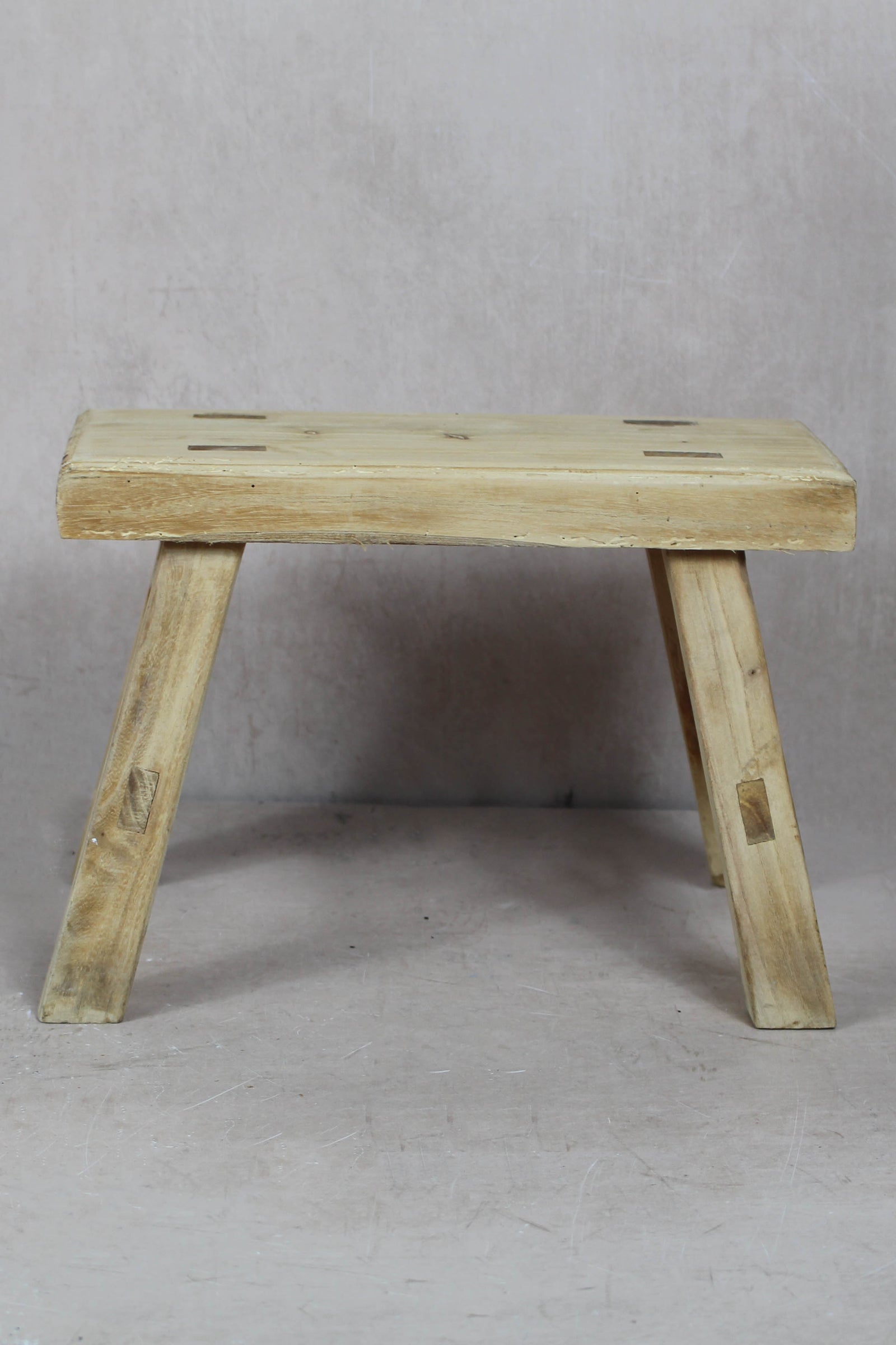 Vintage Rustic Stool Small - Elm wood - 37