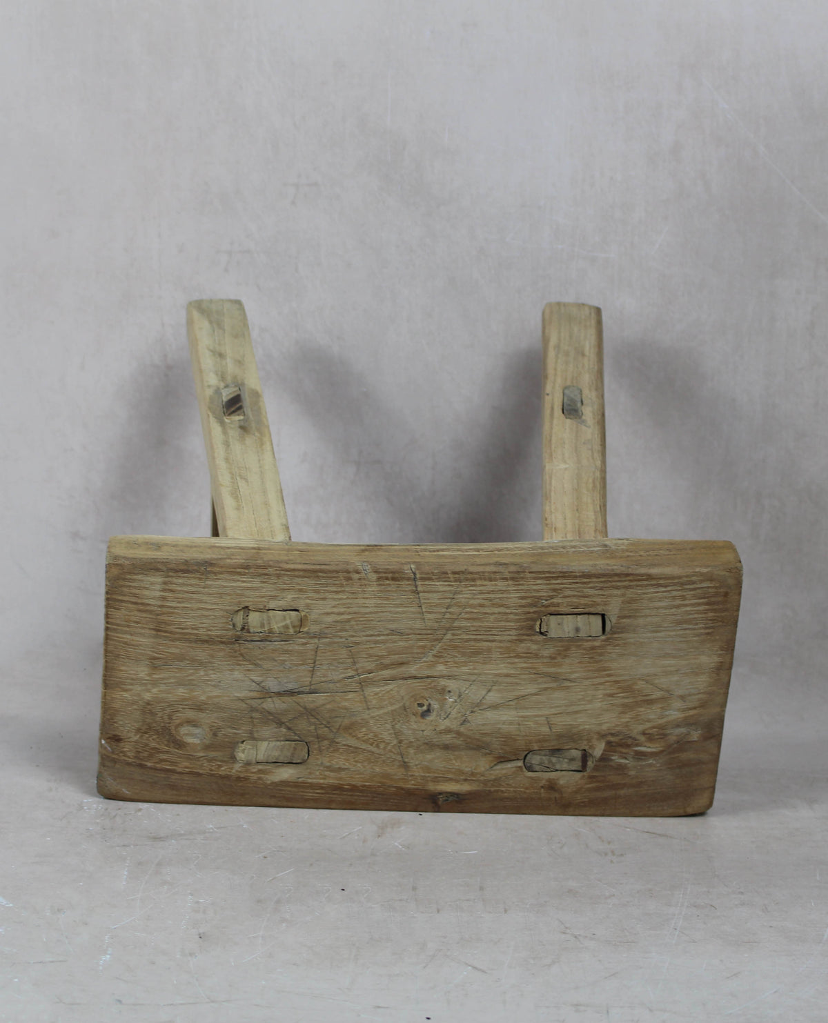 Vintage Rustic Stool Small - Elm wood - 39