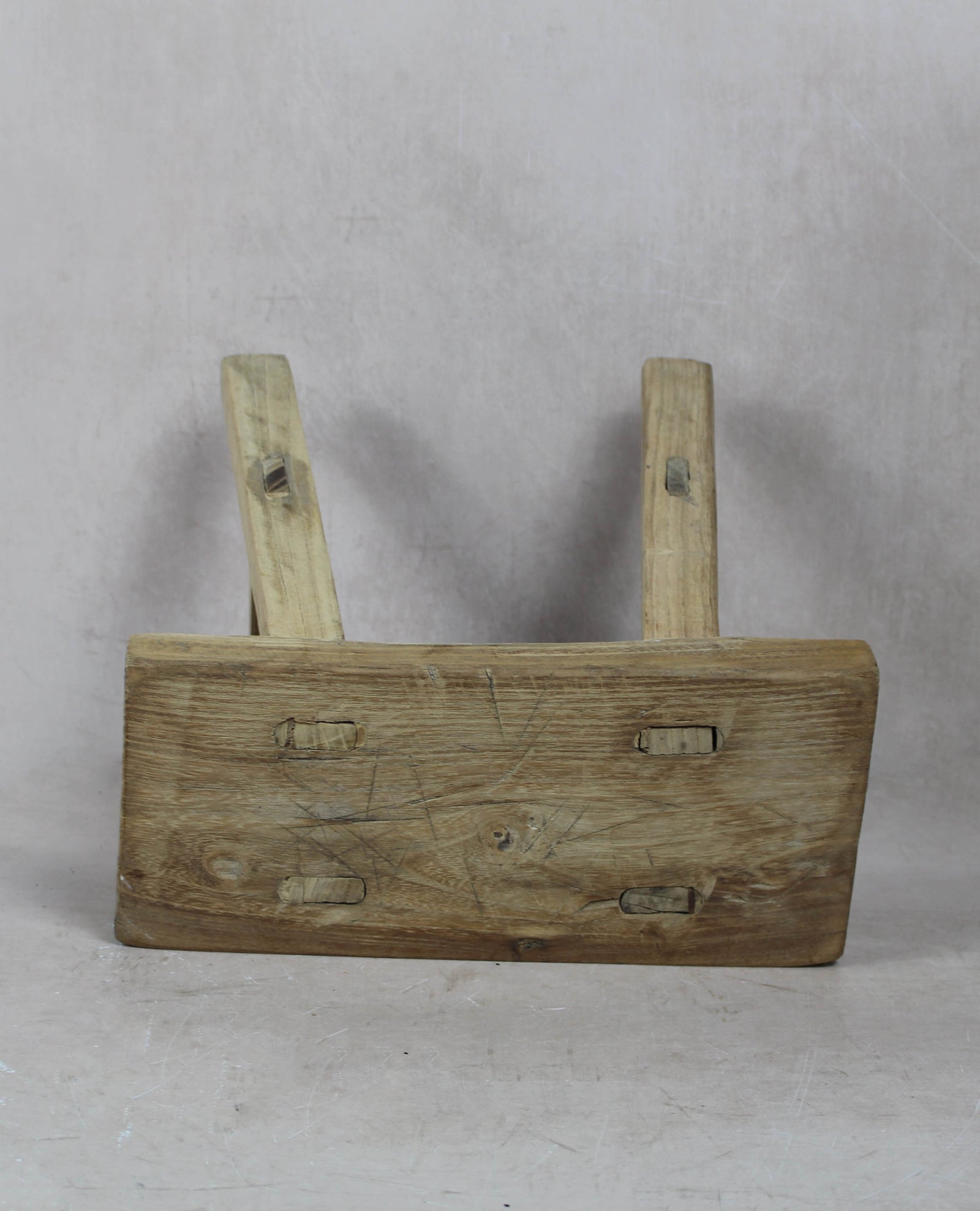 Vintage Rustic Stool Small - Elm wood - 39