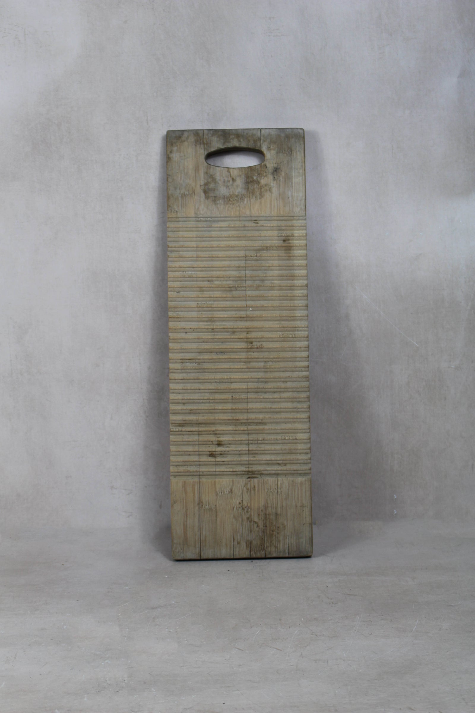 Vintage Elm Wooden Washboard - 28