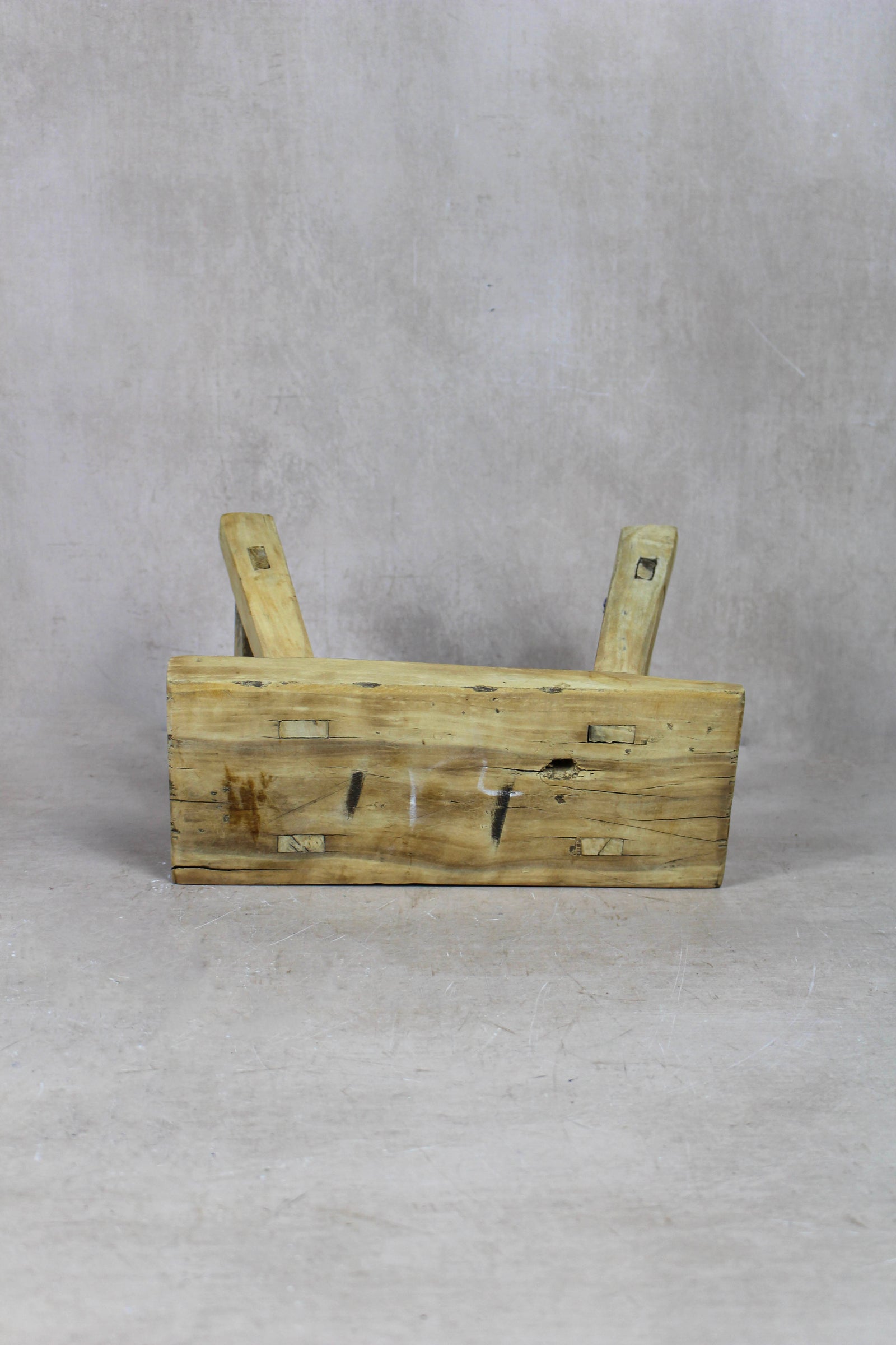 Vintage Rustic Stool Small - Elm wood - 47