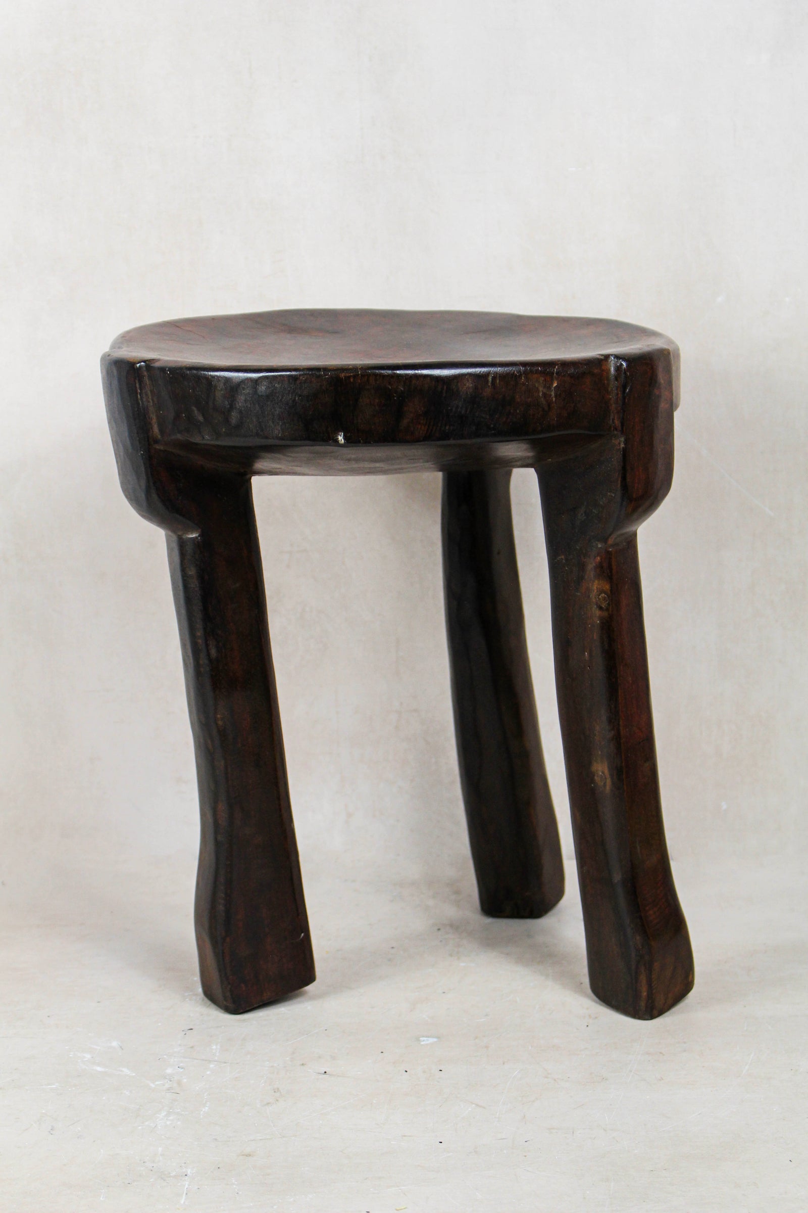 Hand-carved vintage Hehe Iringa stool from Tanzania