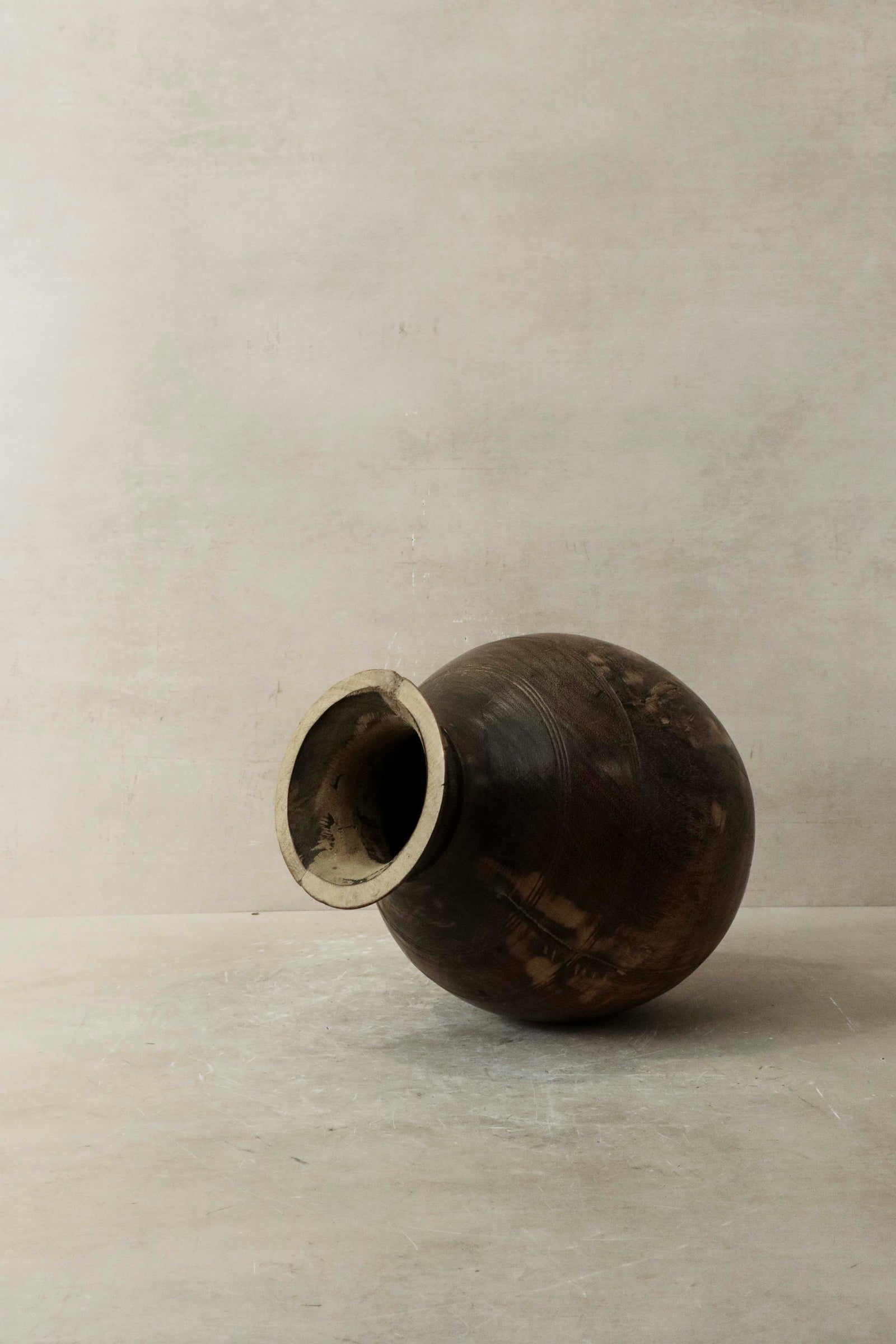 Vintage Teak Vase - 57.5